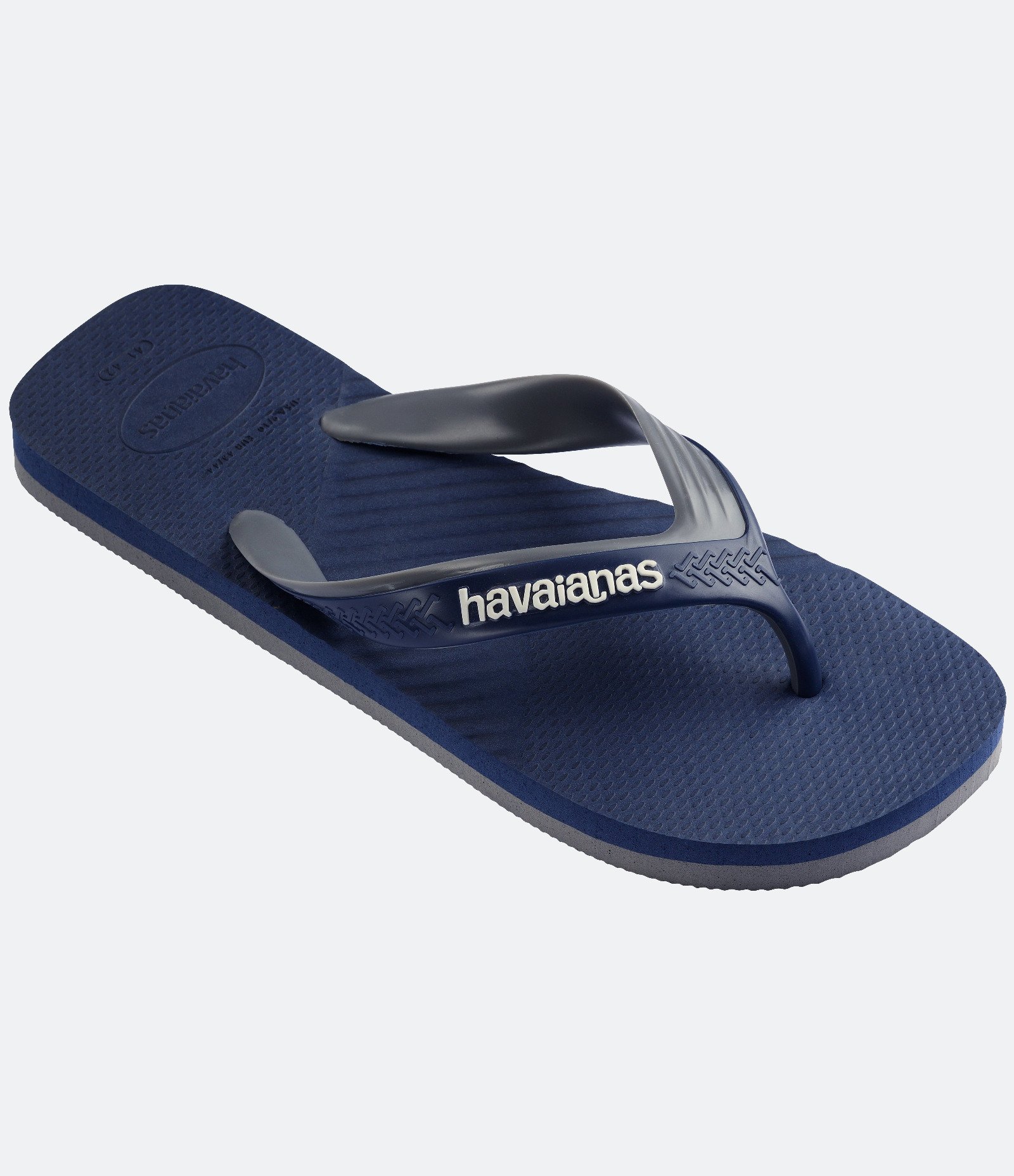 Chinelo Duas Tiras Texturizado Havaianas Azul 2