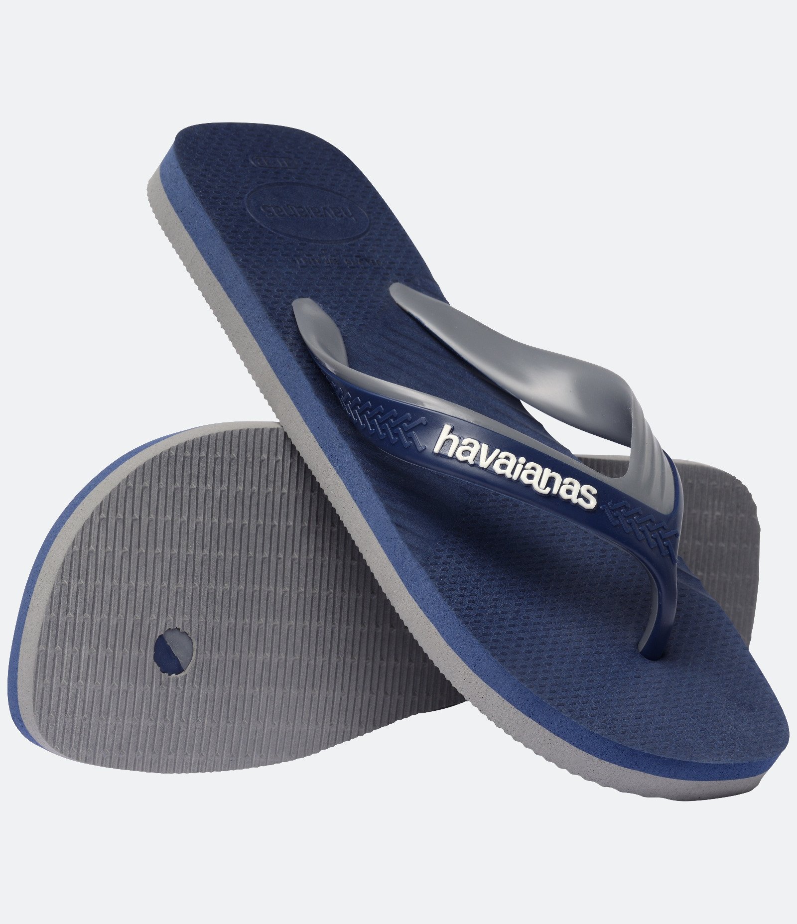 Chinelo Duas Tiras Texturizado Havaianas Azul 4