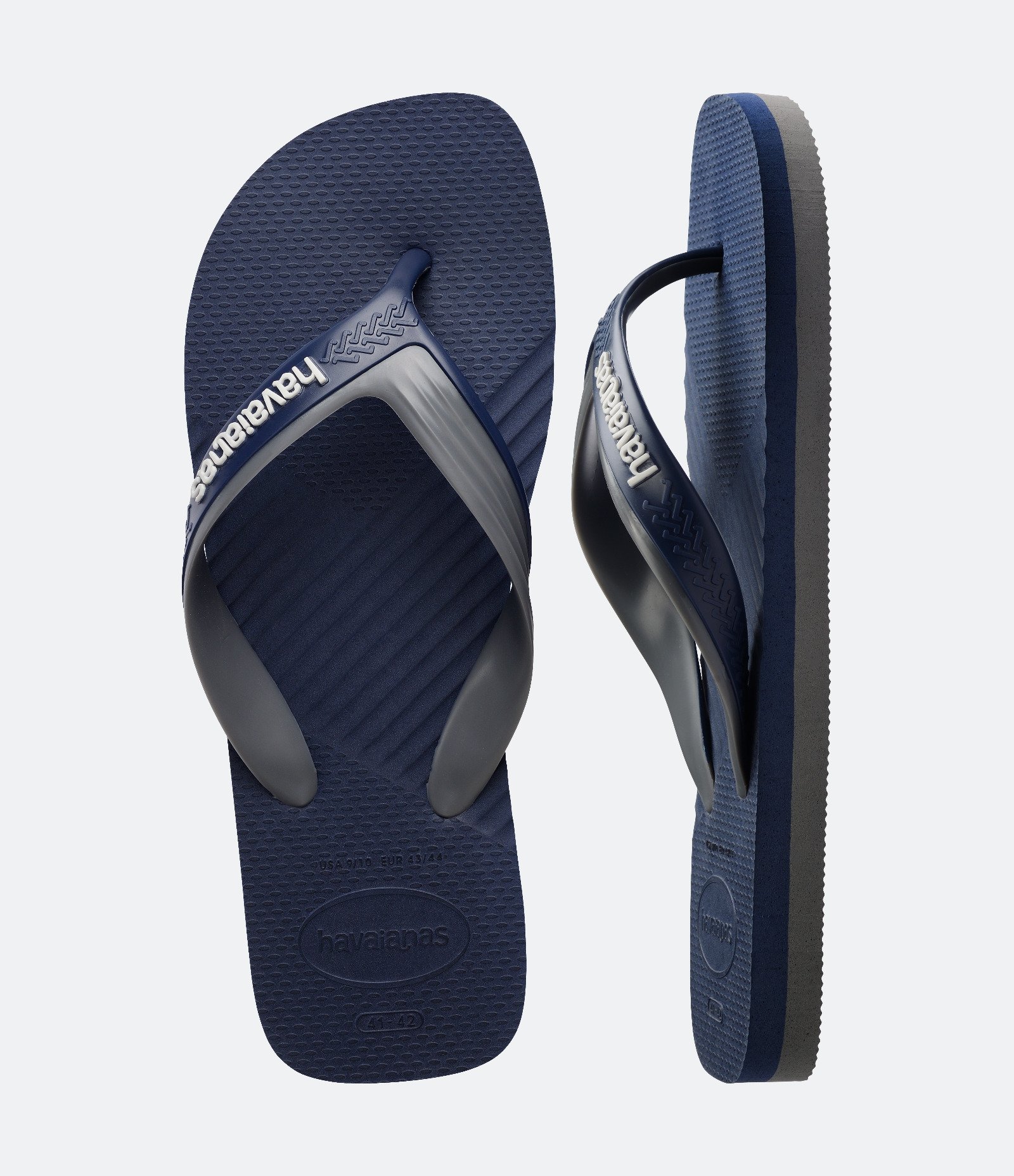 Chinelo Duas Tiras Texturizado Havaianas Azul 5