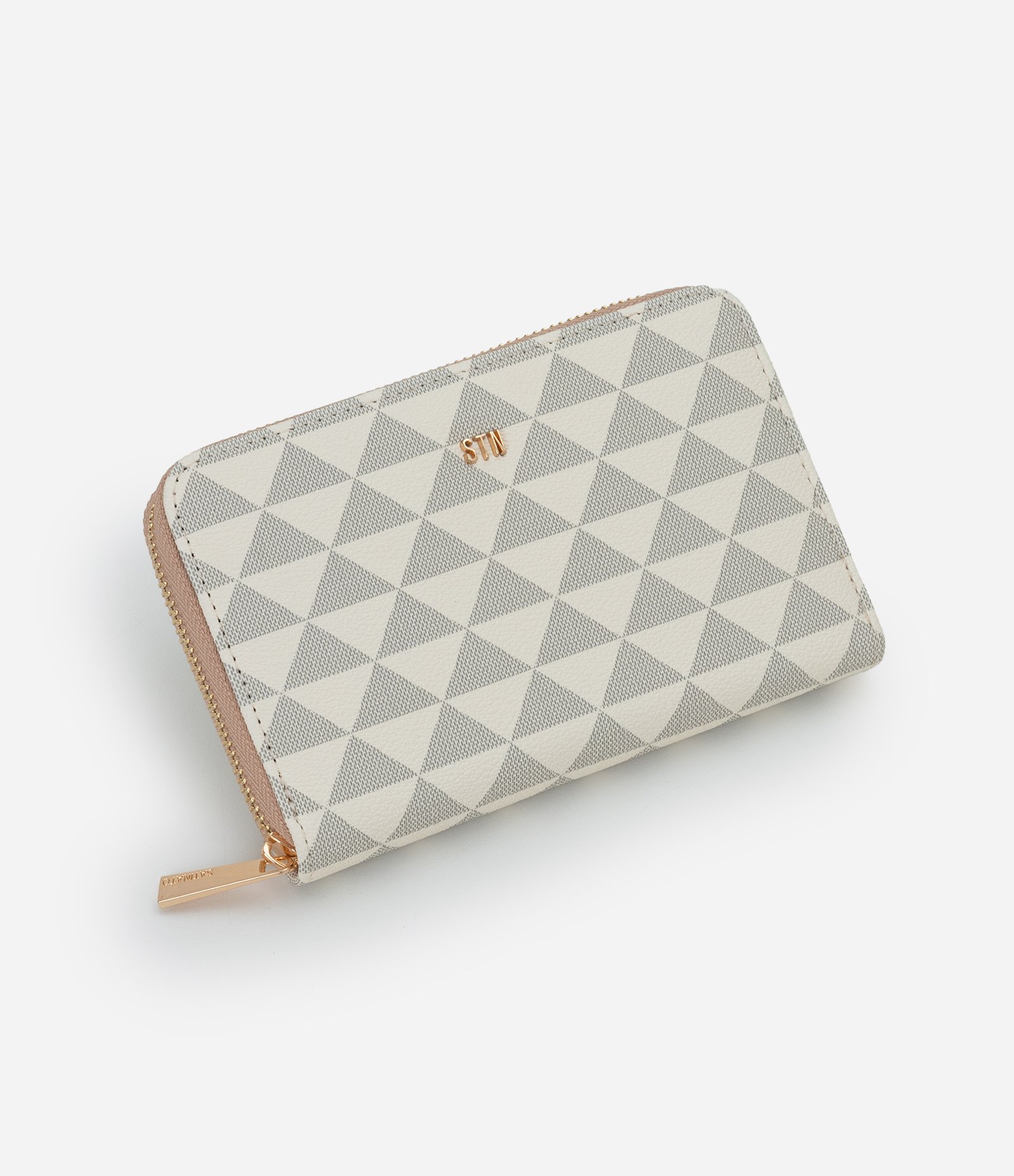 Carteira Grande com Estampa de Triângulo Off White 1