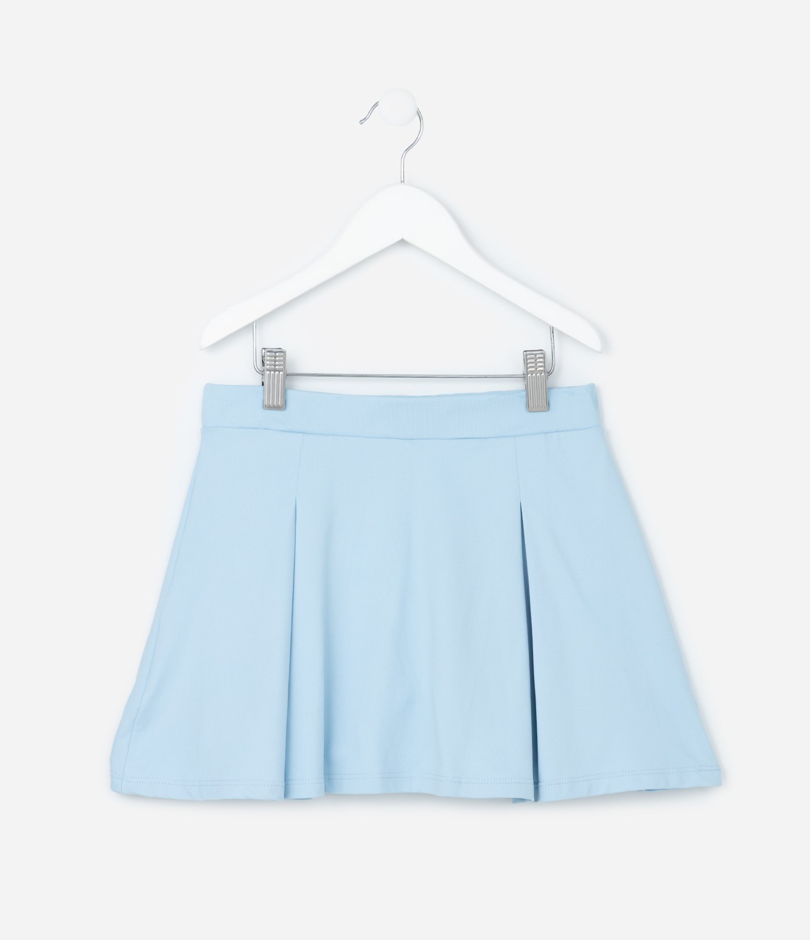 Short Saia com Pregas - Tam 5 a 14 Anos Azul 2