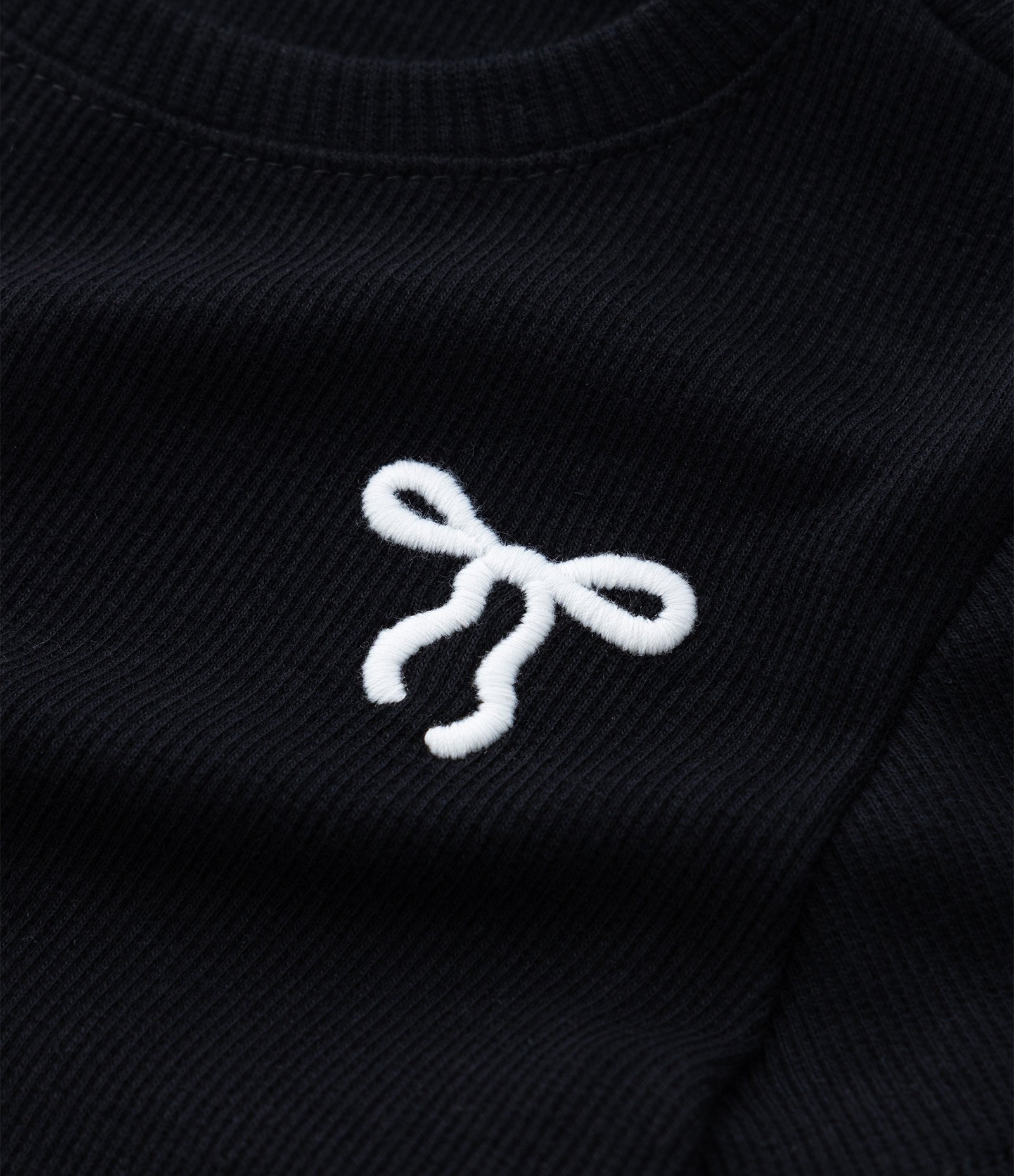 Vestido Balonê Infantil com Bordado de Laço - Tam 1 a 6 Anos Preto 7