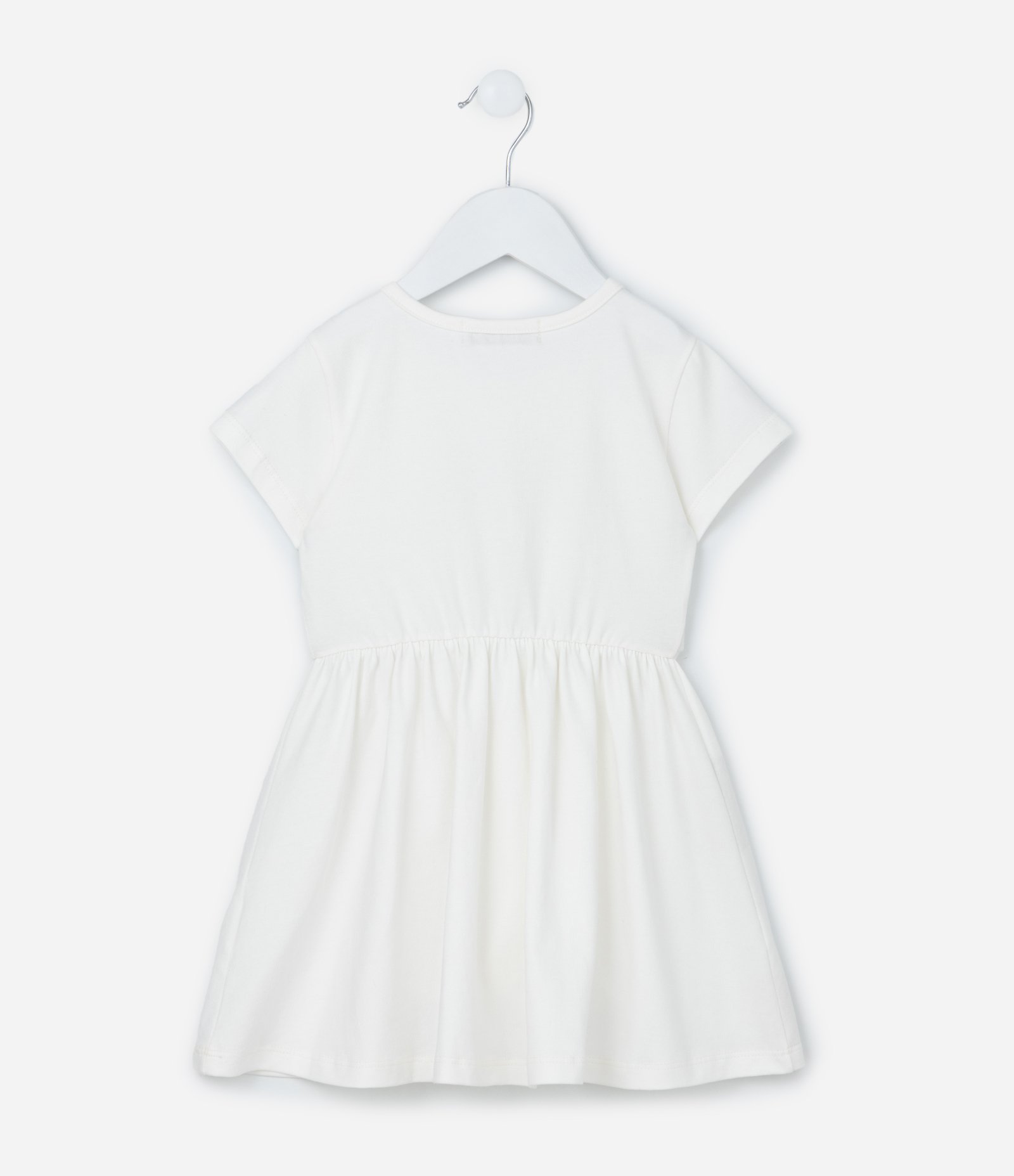 Vestido Infantil com Estampa e Capa Fastasma - Tam 1 a 6 Anos Branco 4