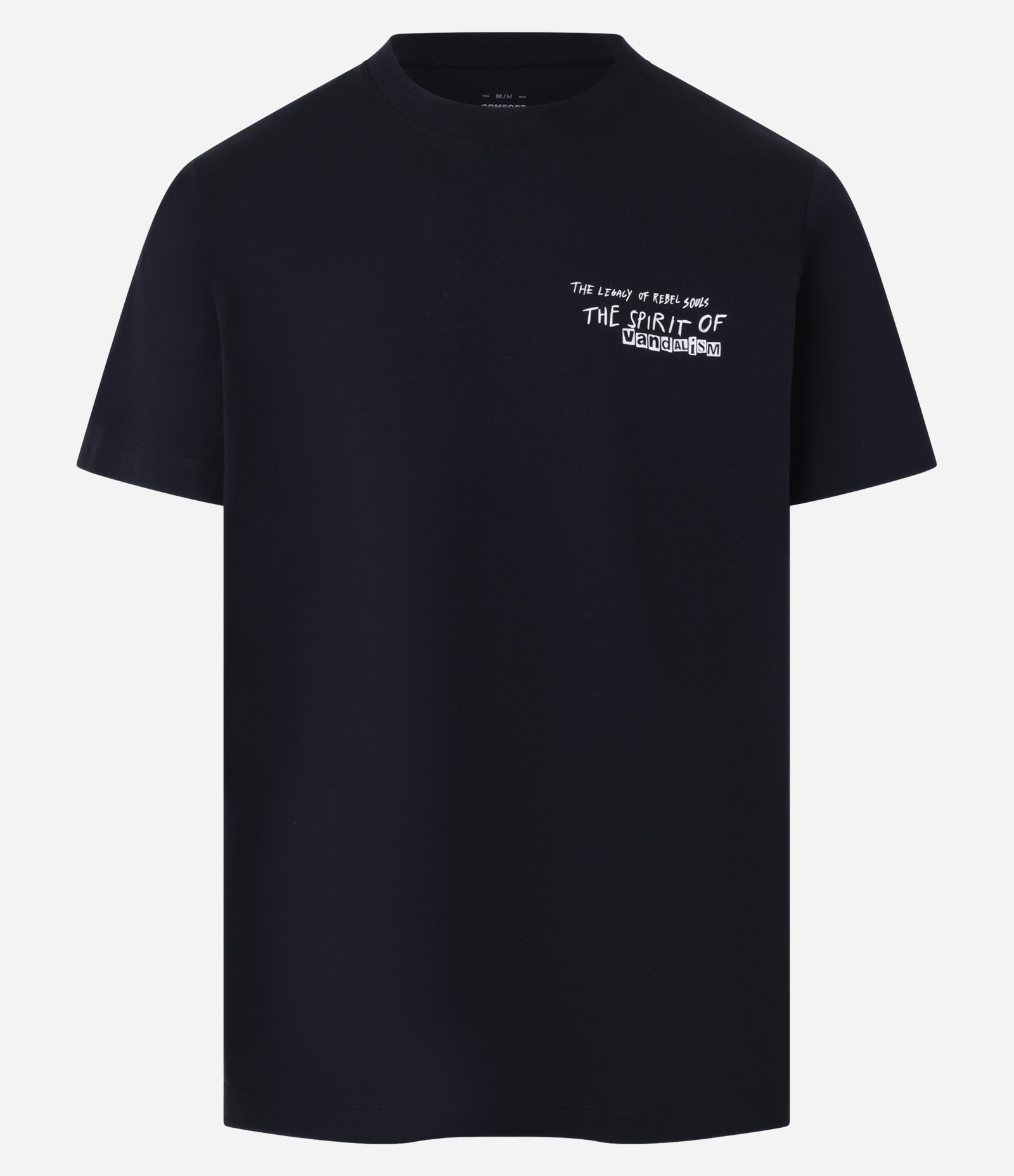 Camiseta Comfort em Algodão com Estampa de Anjo e Lettering Preto 7