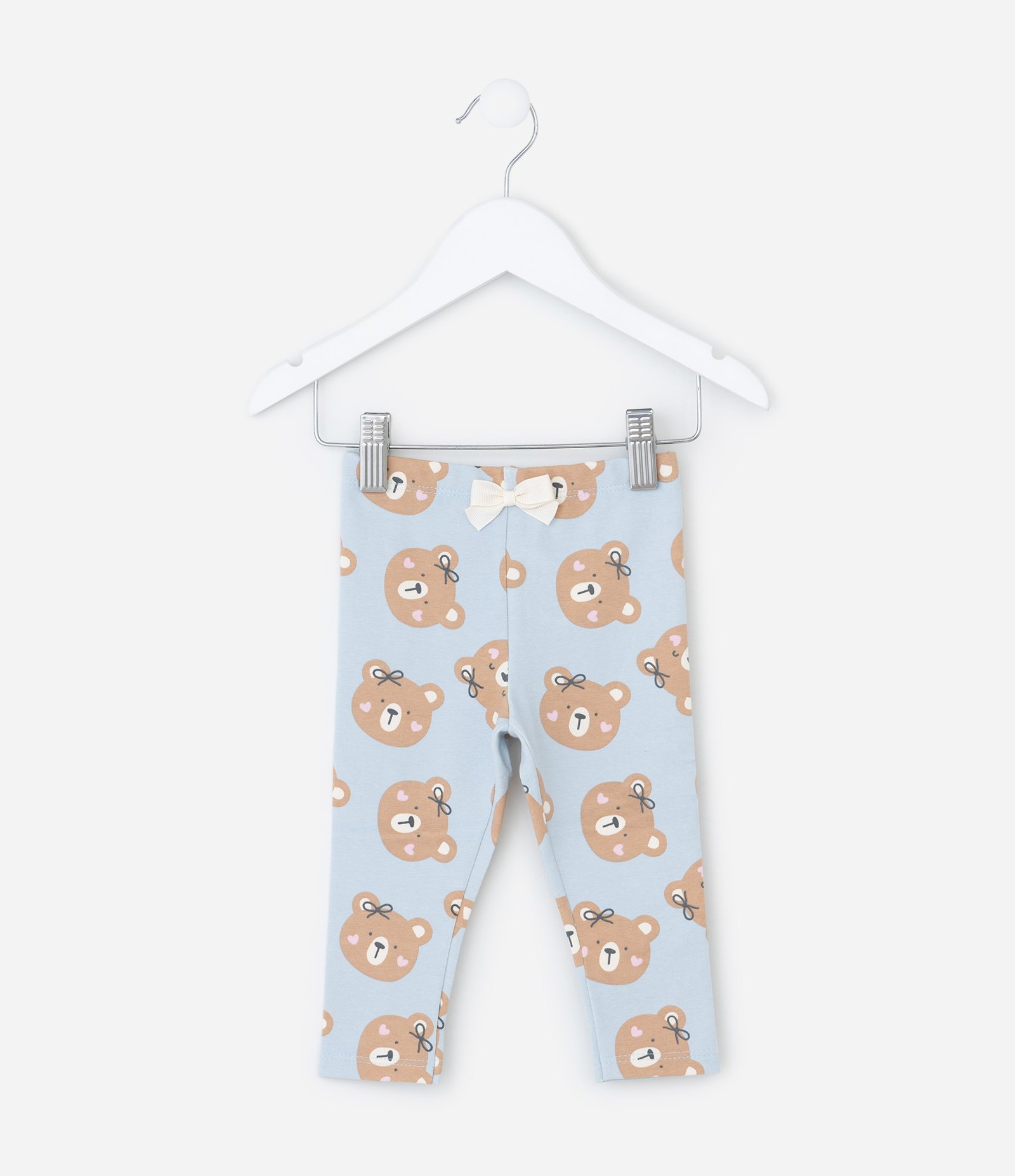 Calça Infantil em Cotton com Estampa Ursinho - Tam RN a 18 meses Azul 2