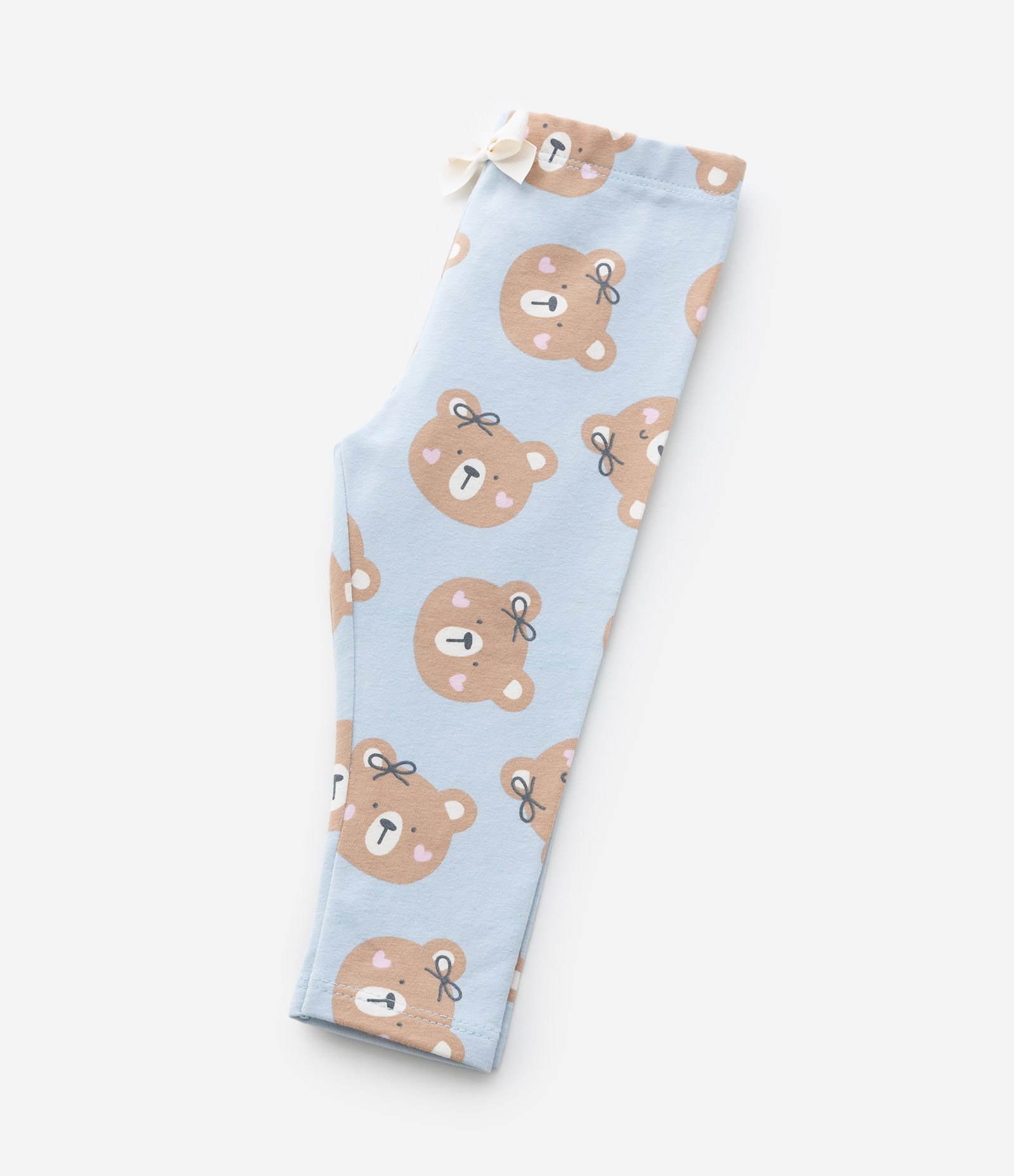 Calça Infantil em Cotton com Estampa Ursinho - Tam RN a 18 meses Azul 5