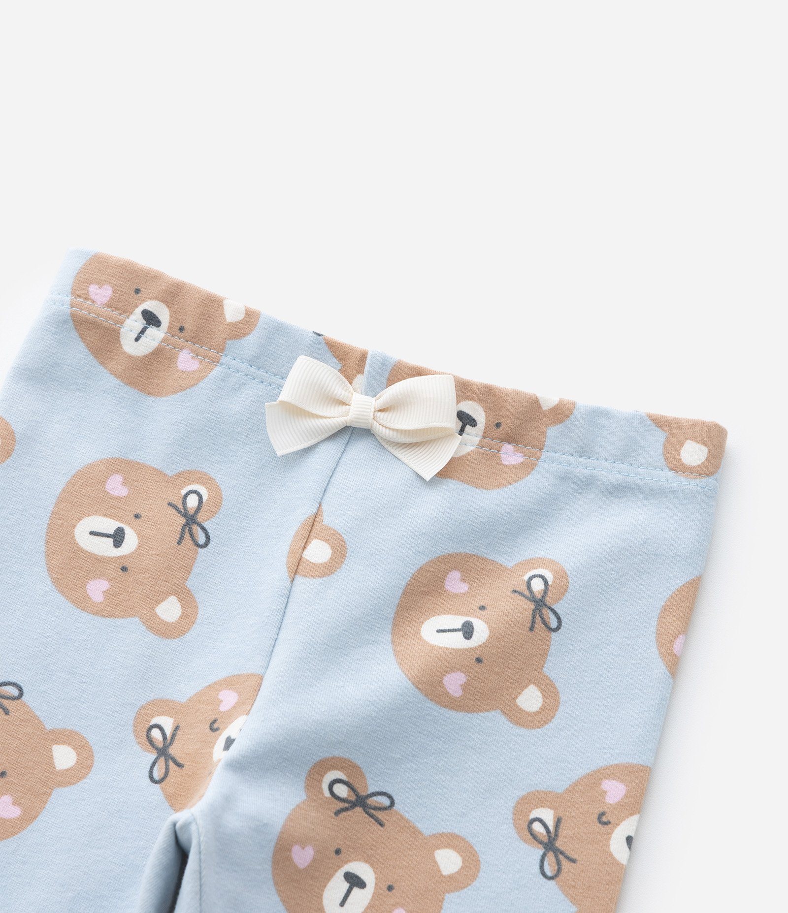 Calça Infantil em Cotton com Estampa Ursinho - Tam RN a 18 meses Azul 6