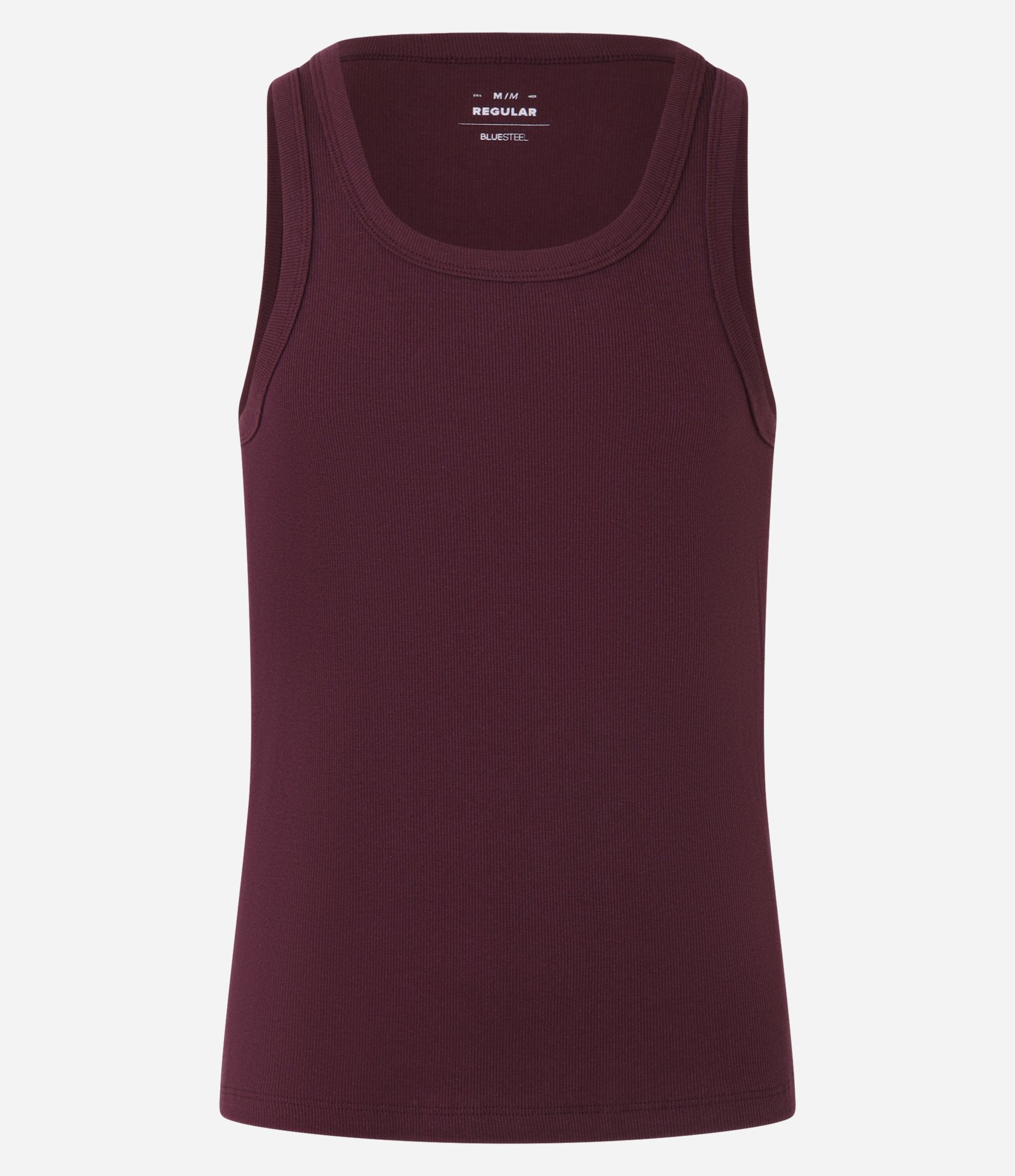 Regata Regular Básica em Ribana de Algodão Vermelho 5