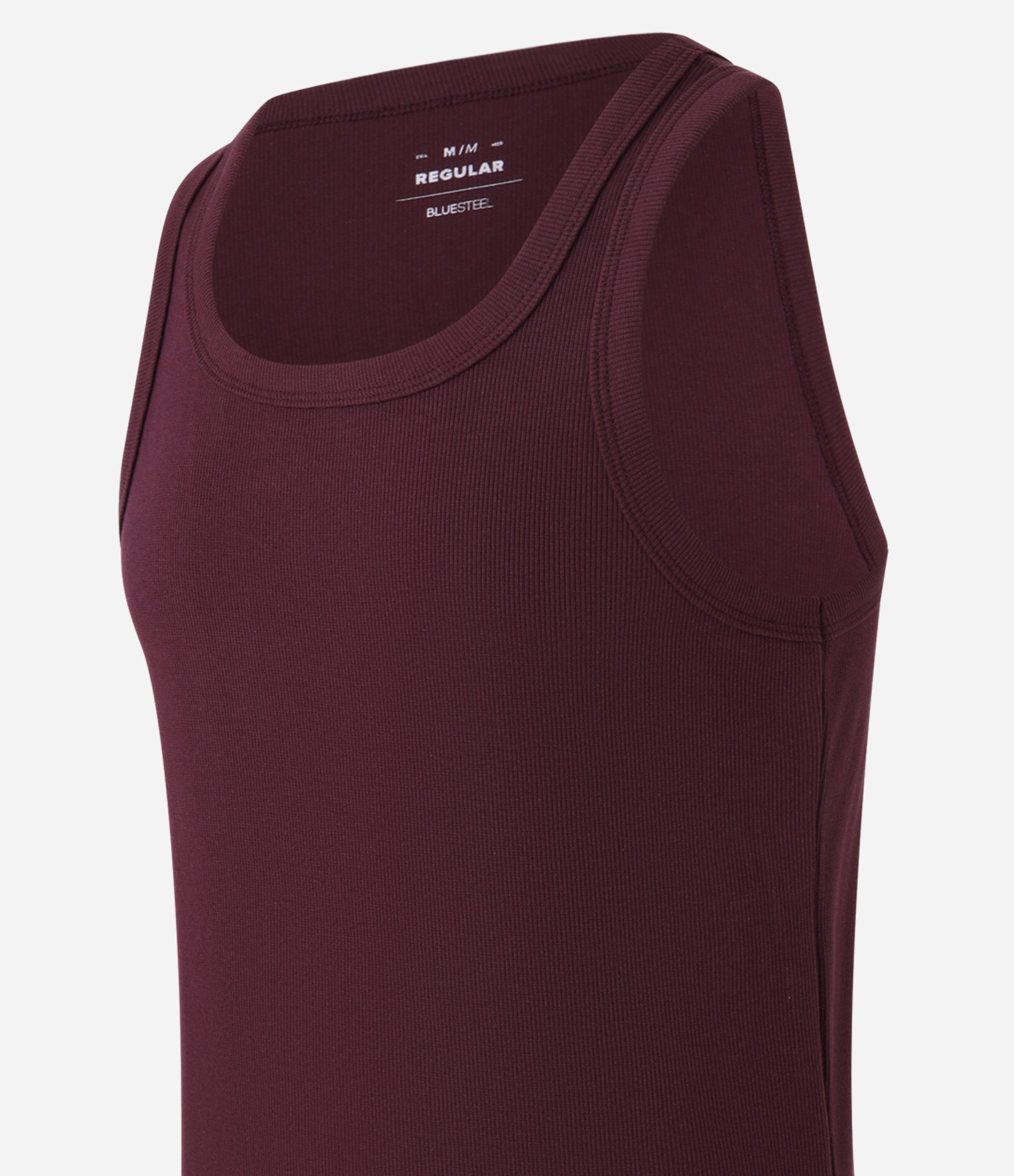 Regata Regular Básica em Ribana de Algodão Vermelho 6