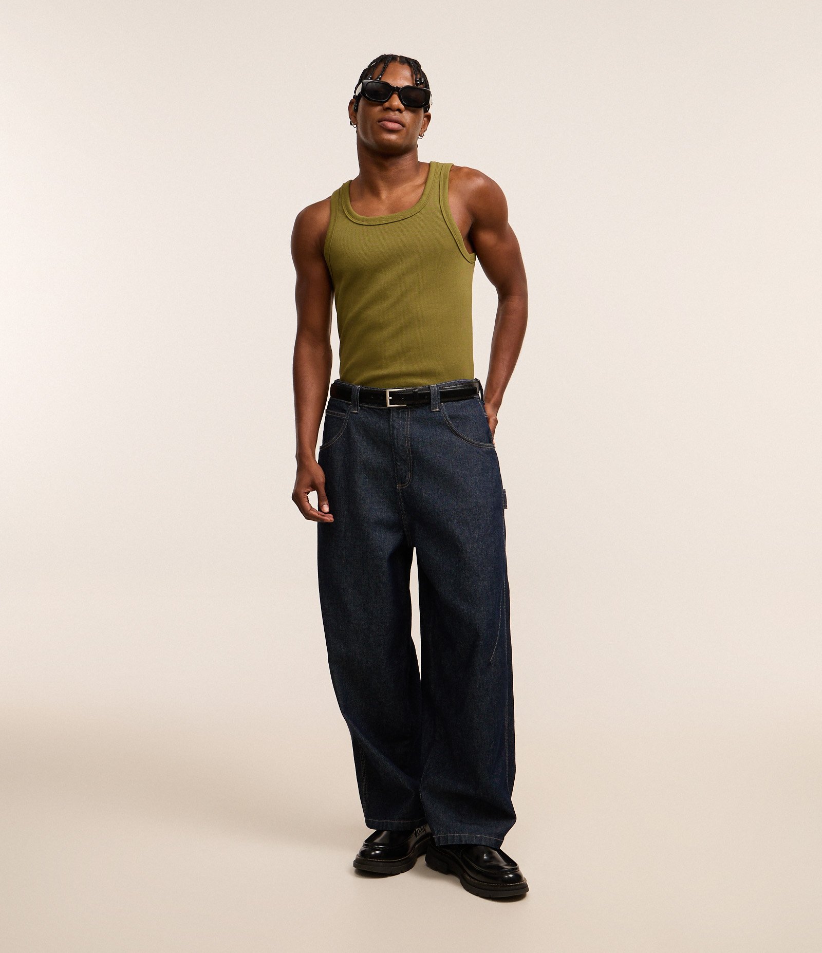 Regata Regular Básica em Ribana de Algodão Verde 2