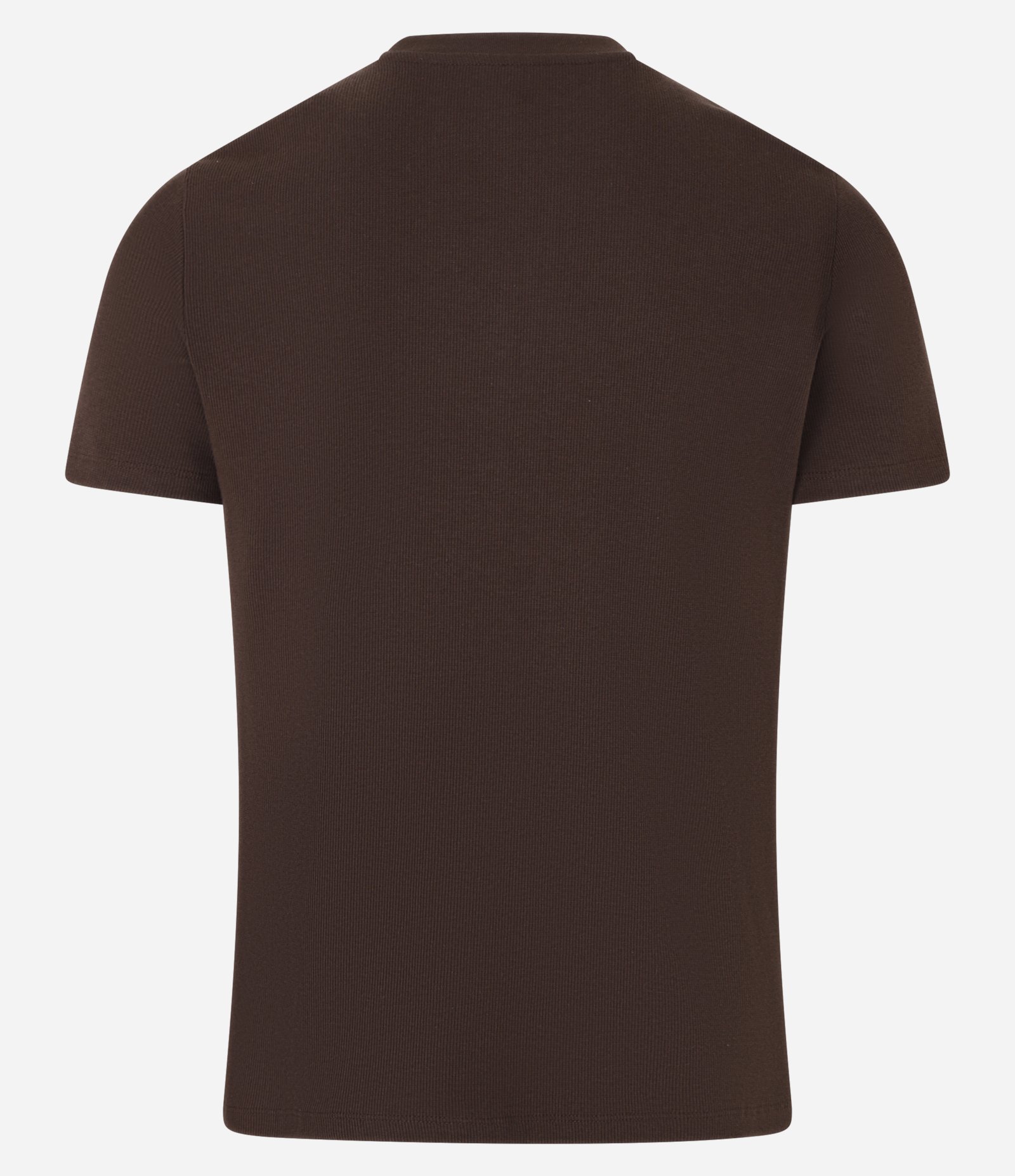 Camiseta Muscle em Ribana Texturizada Marrom 6