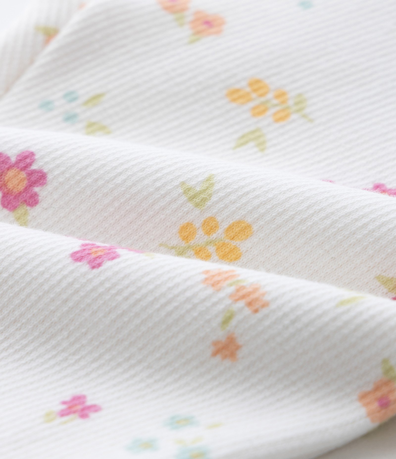 Calça Legging Infantil com Estampa Floral - Tam RN a 18 meses Branco 4