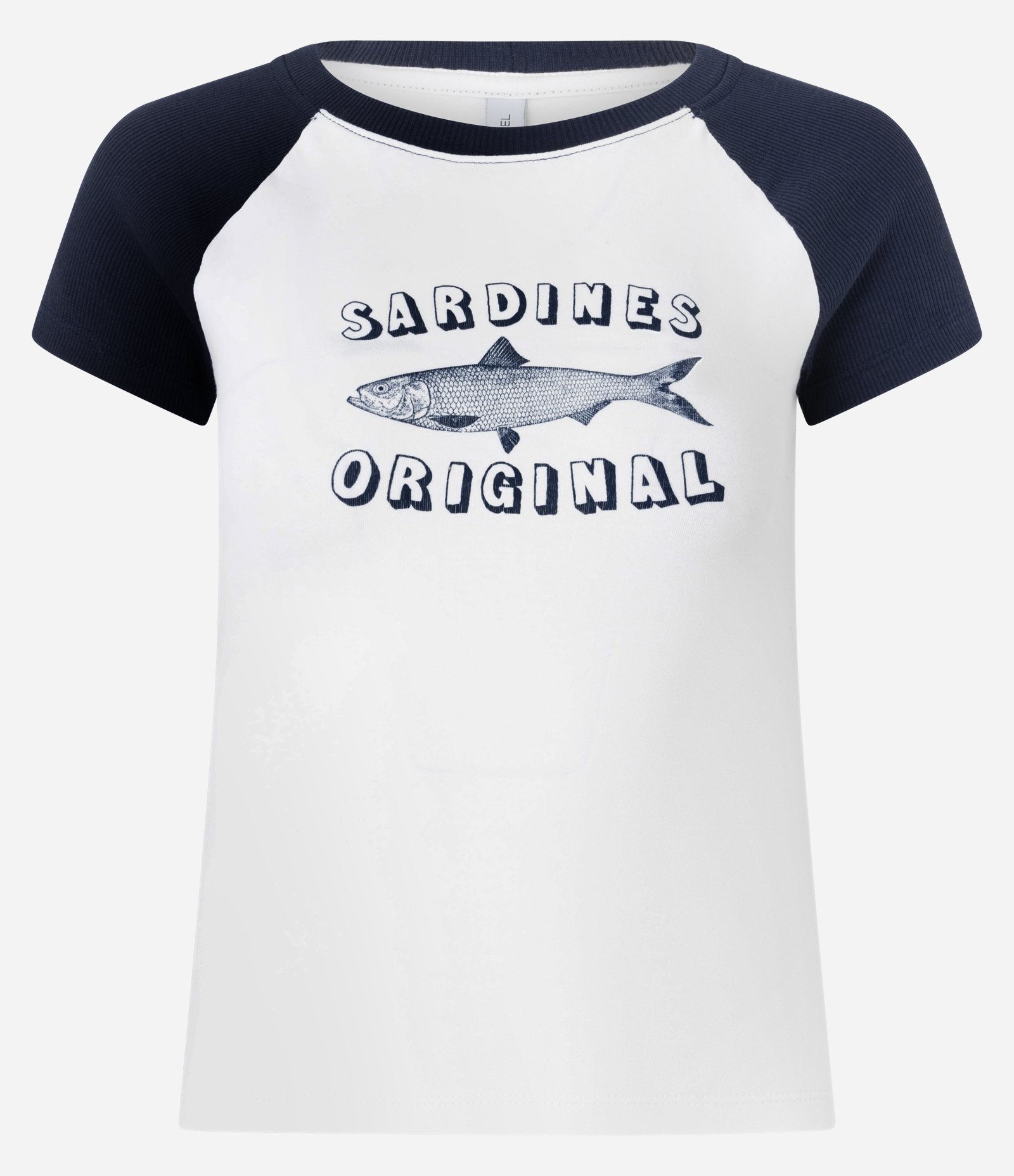 Camiseta New T-Shirt em Cotton com Estampa de Sardinha Branco 5