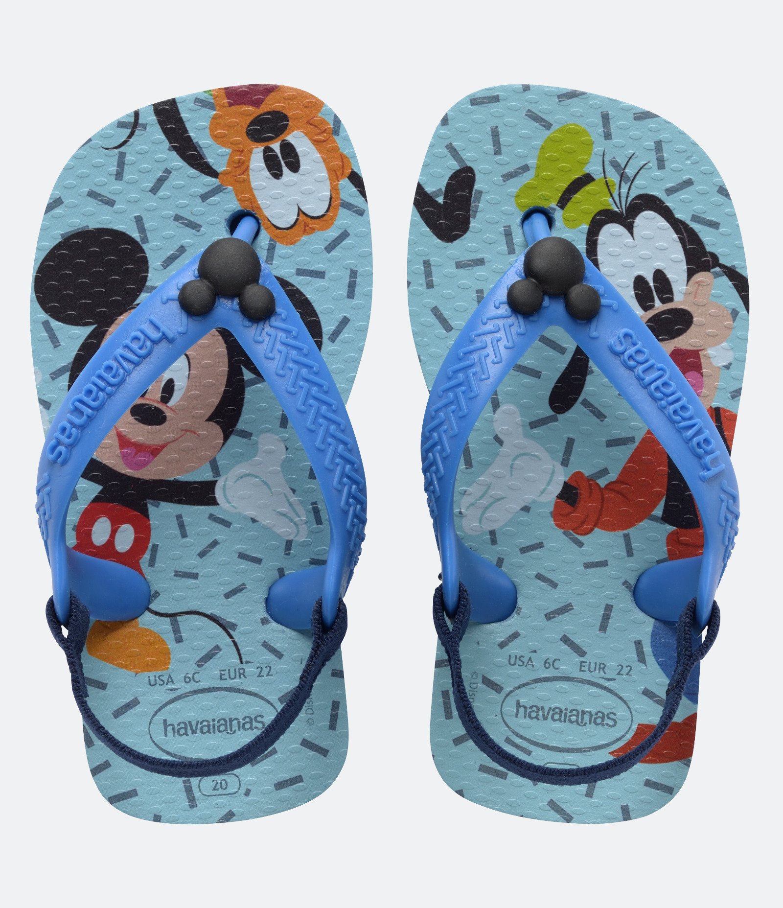 Chinelo Infantil com Estampa Baby Disney - Tam 17 ao 22 Azul 1