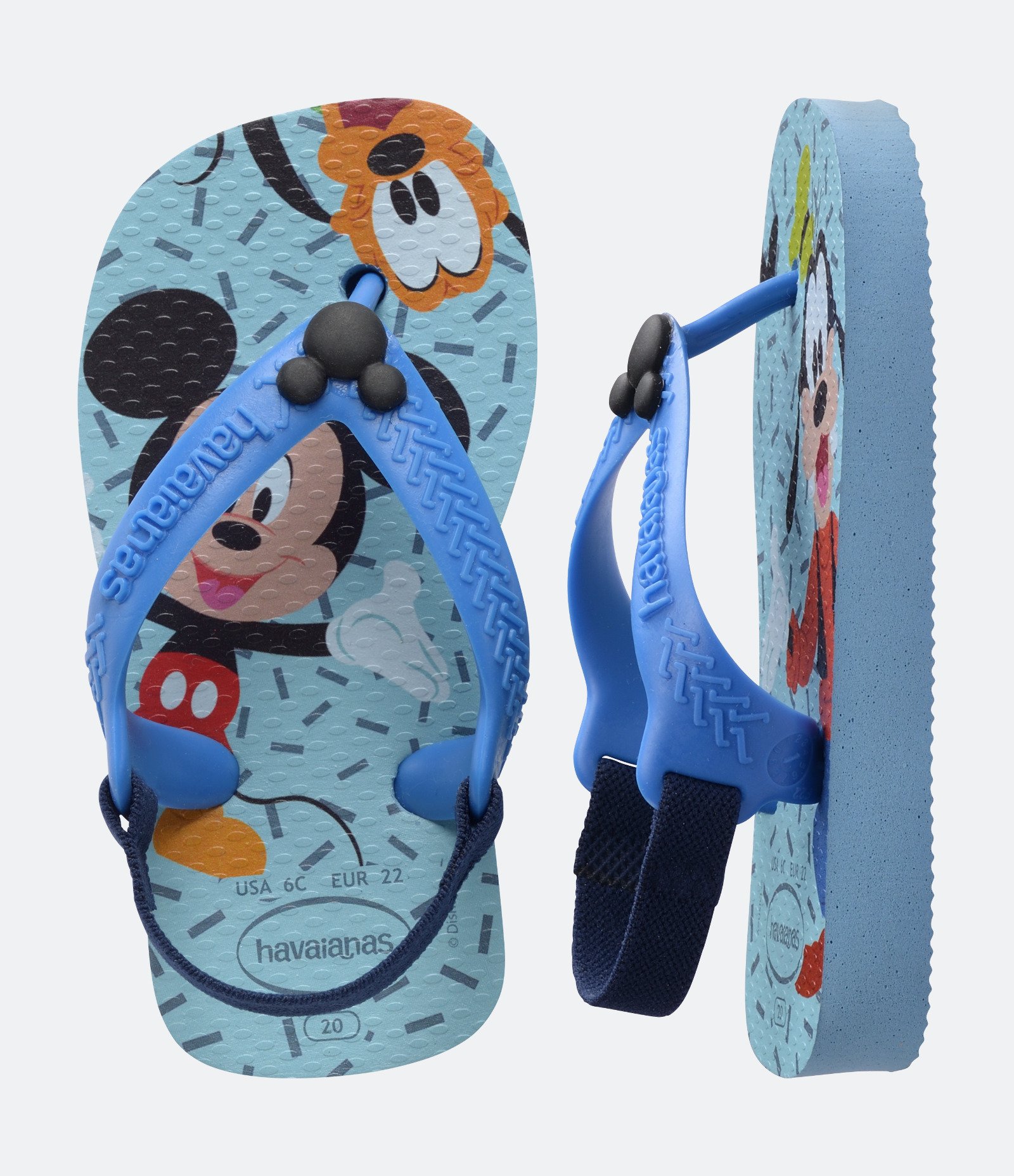 Chinelo Infantil com Estampa Baby Disney - Tam 17 ao 22 Azul 4