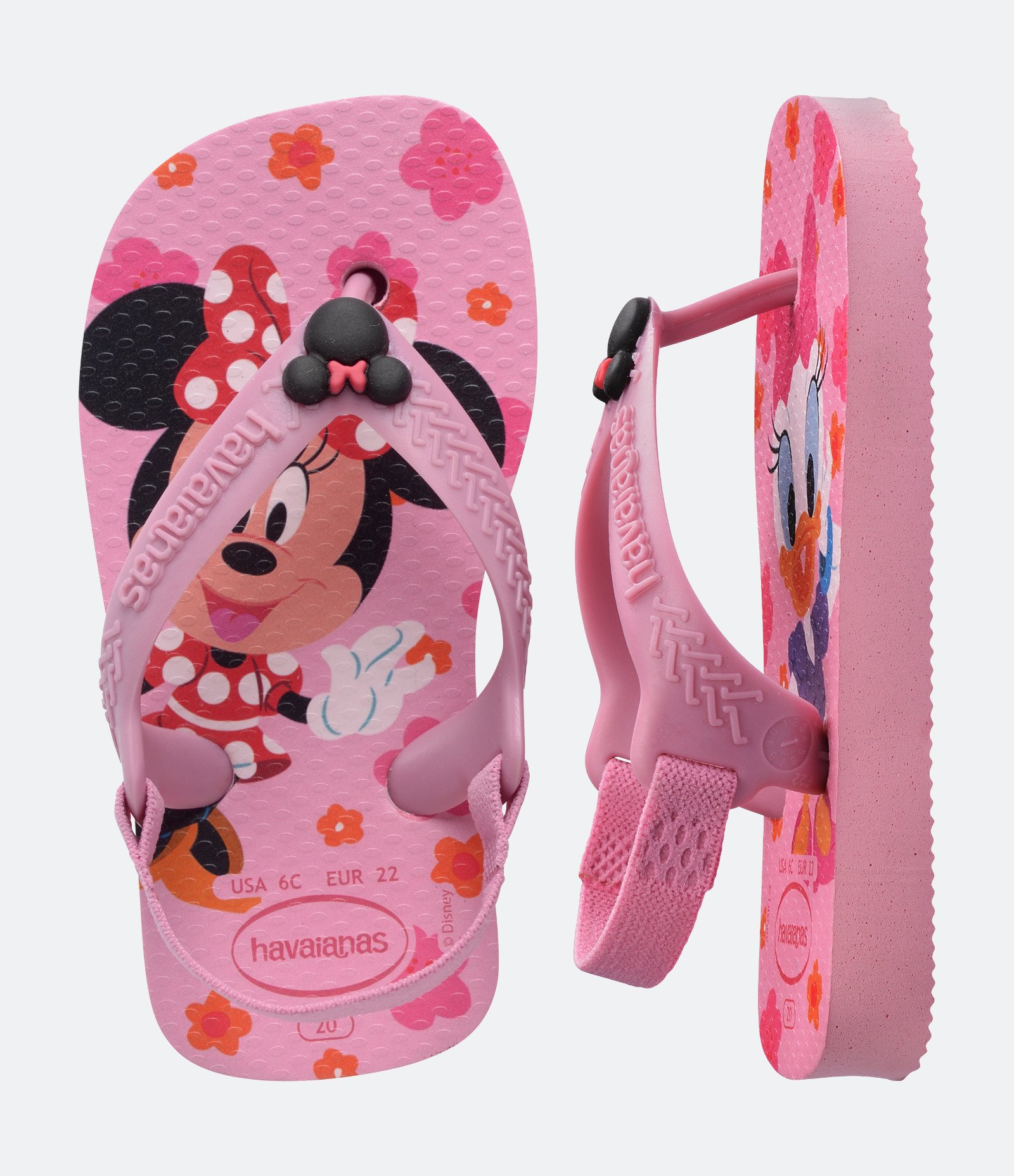 Chinelo Infantil com Estampa Baby Disney - Tam 17 ao 22 Rosa 5