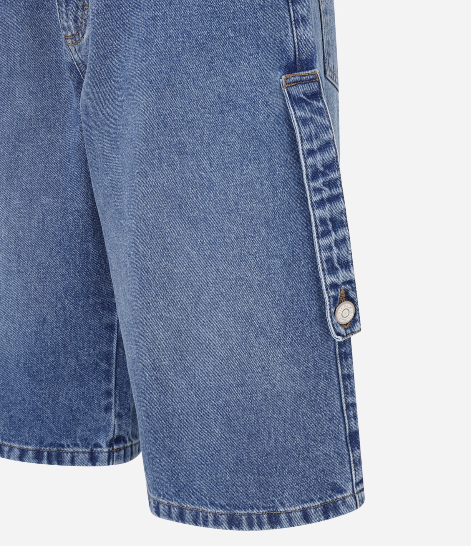 Bermuda Longa em Jeans com Cintura Baixa Azul 6
