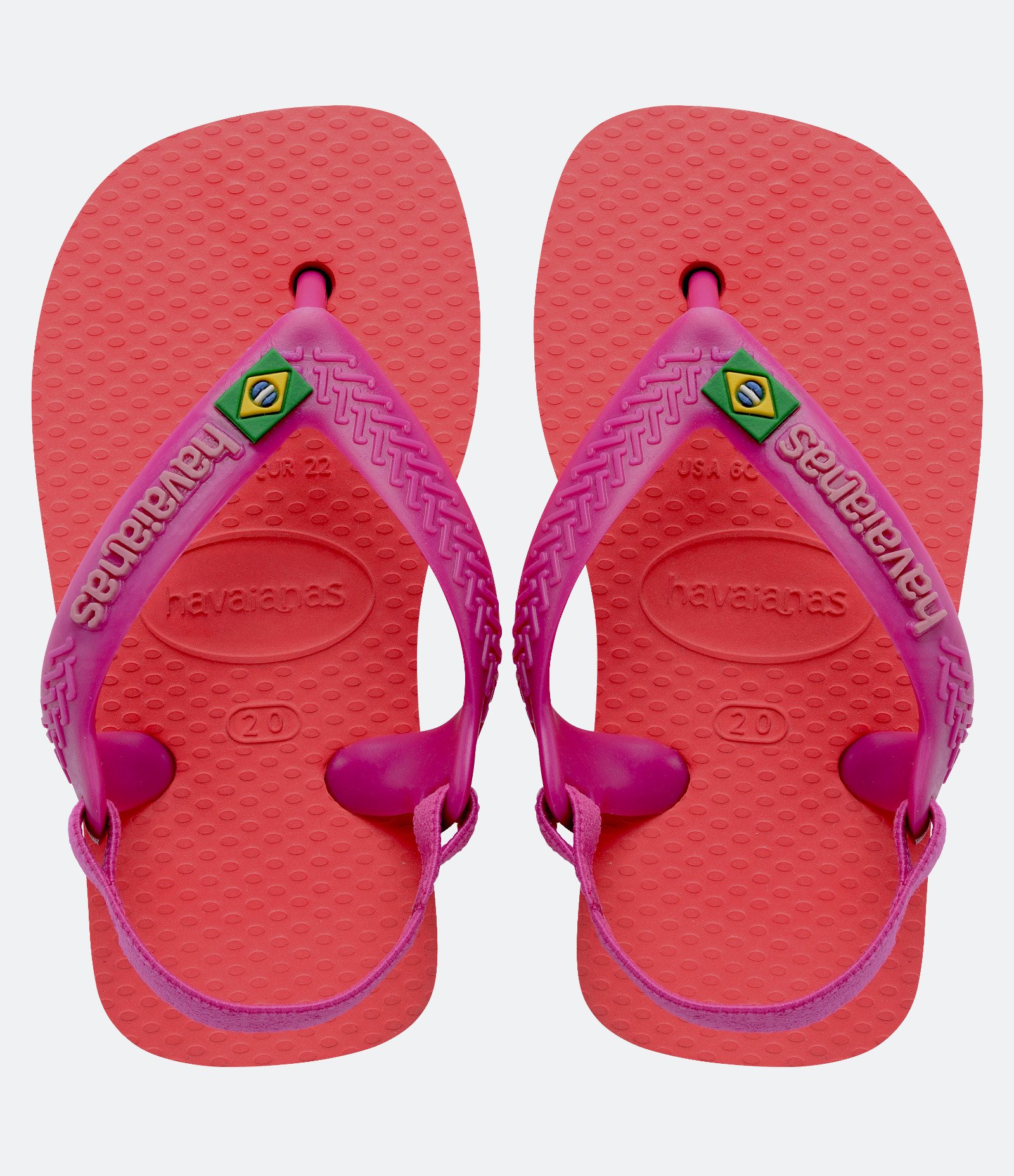 Chinelo Infantil com Elástico Havaianas - Tam 17 ao 22 Vermelho 1