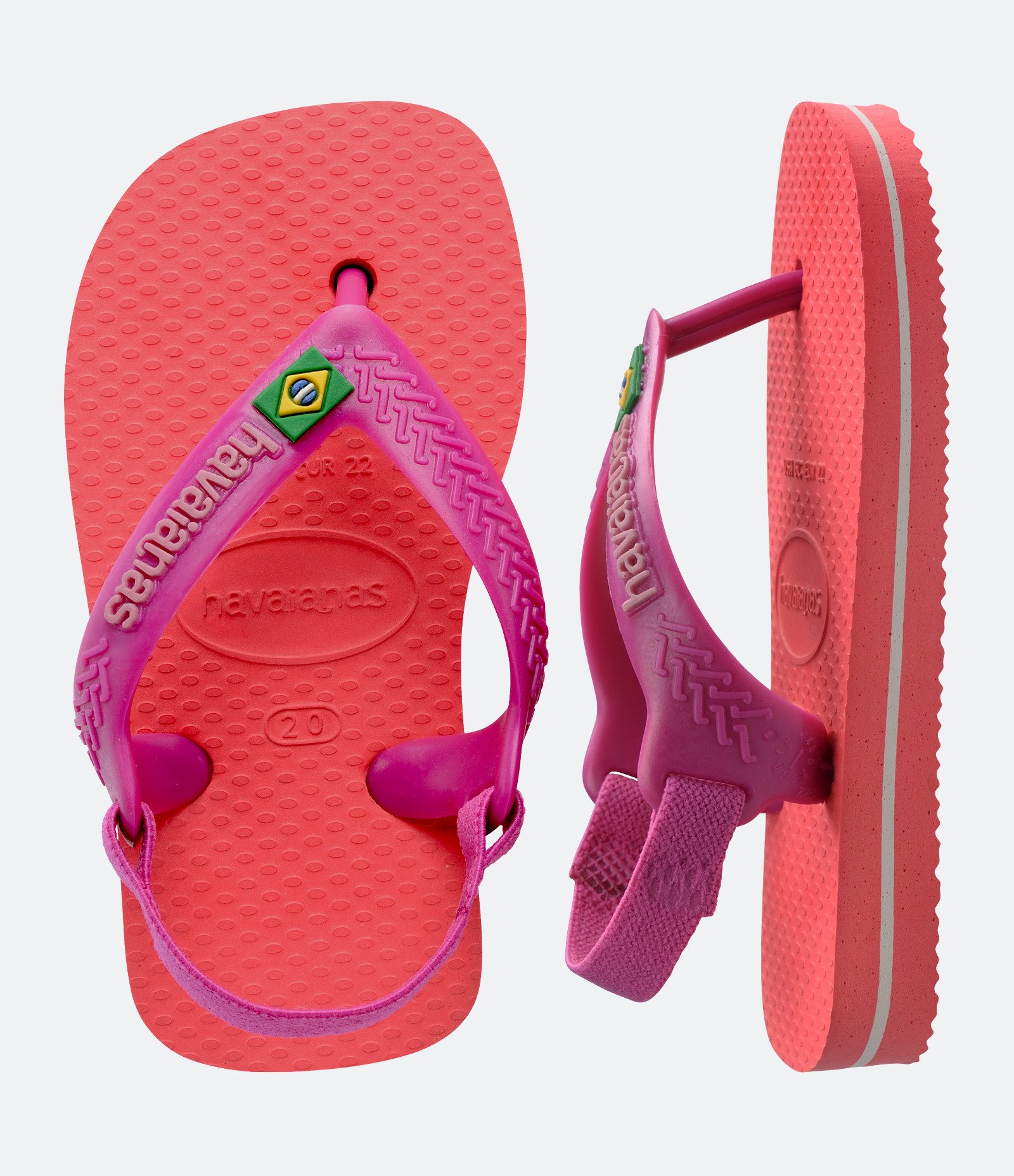 Chinelo Infantil com Elástico Havaianas - Tam 17 ao 22 Vermelho 5