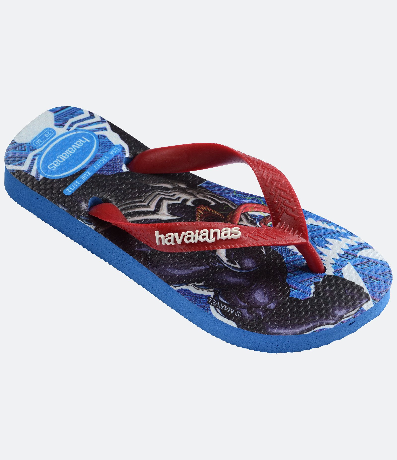 Chinelo Infantil com Estampa Marvel Havaianas - Tam 23 ao 36 Azul 2