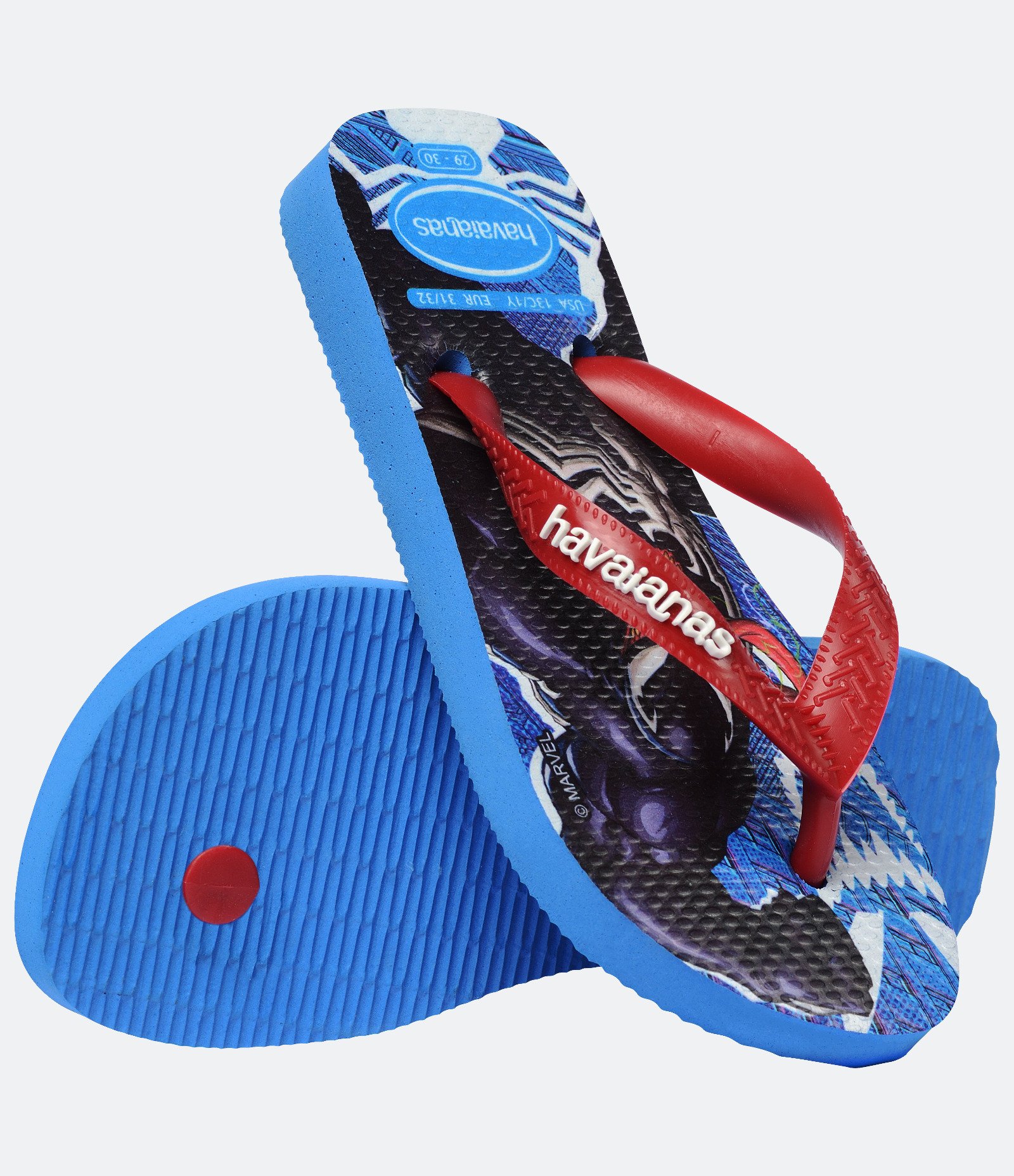 Chinelo Infantil com Estampa Marvel Havaianas - Tam 23 ao 36 Azul 4
