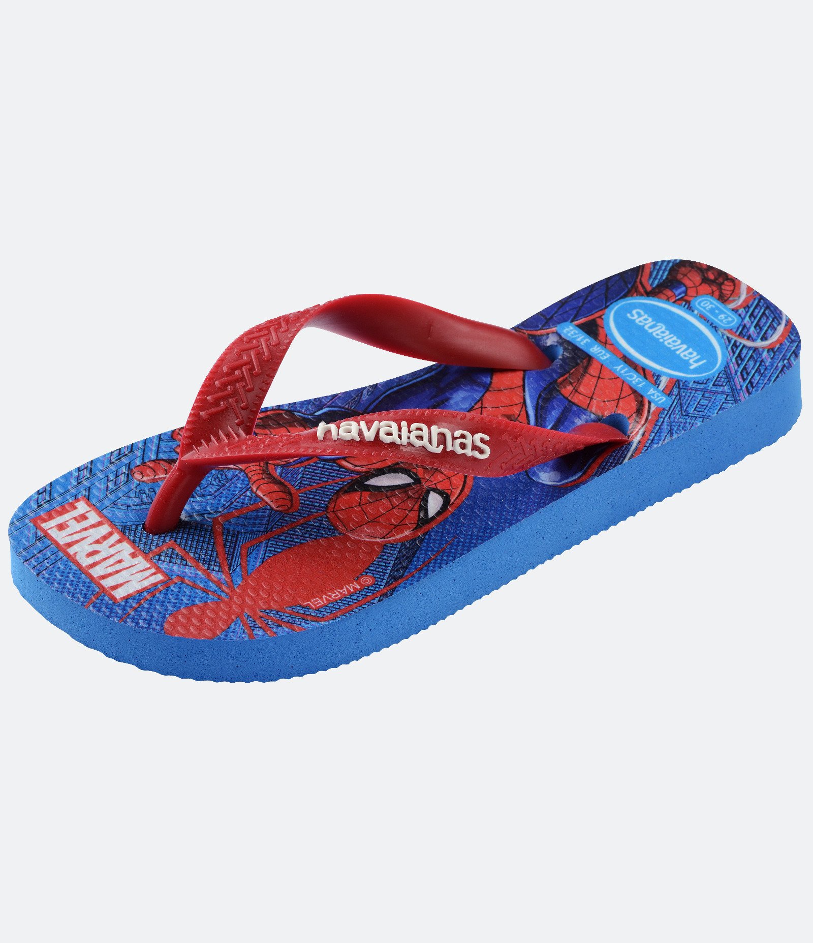 Chinelo Infantil com Estampa Marvel Havaianas - Tam 23 ao 36 Azul 6