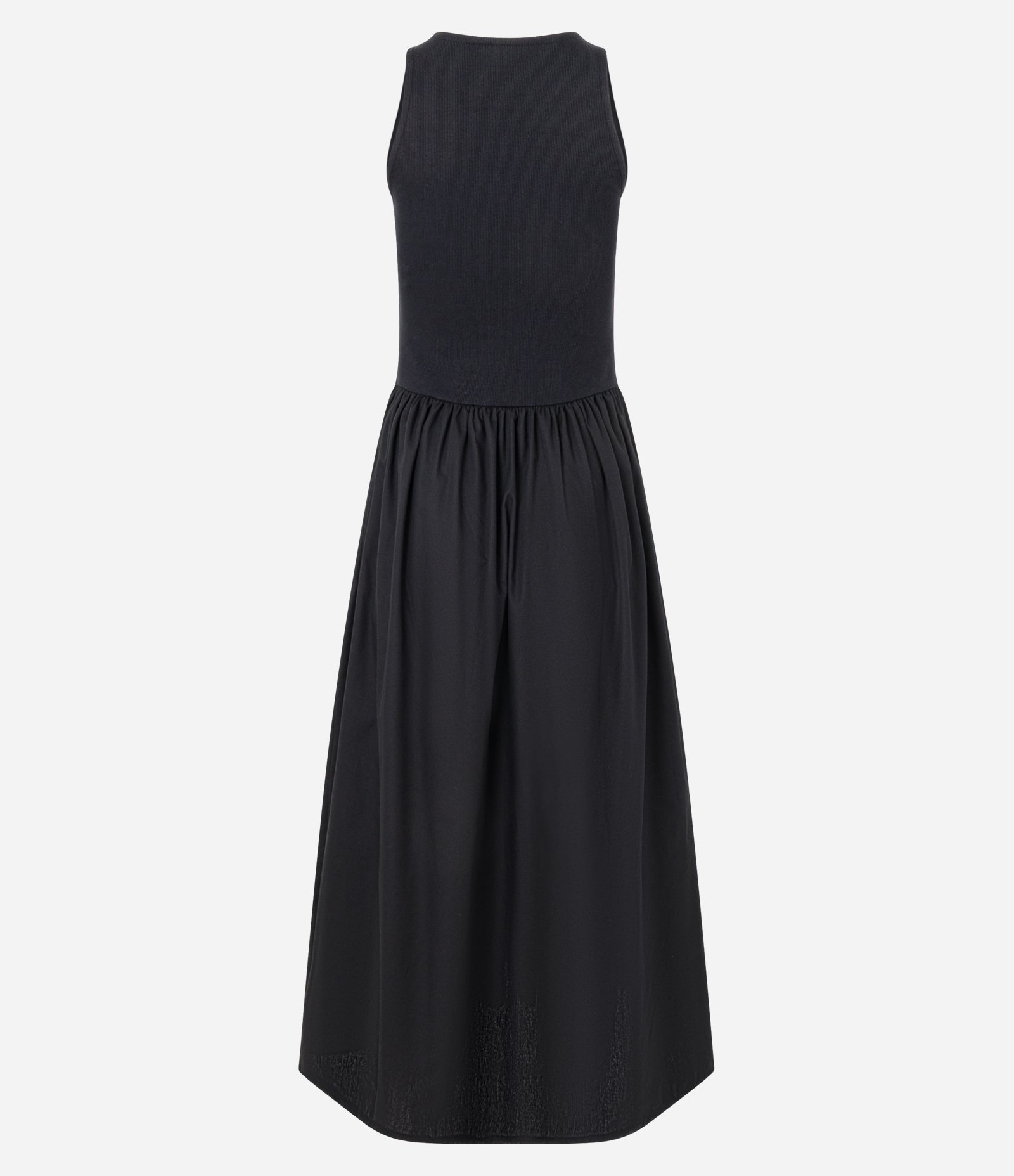 Vestido em Cotton com Textura Canelada e Bordado Coqueiro Preto 10