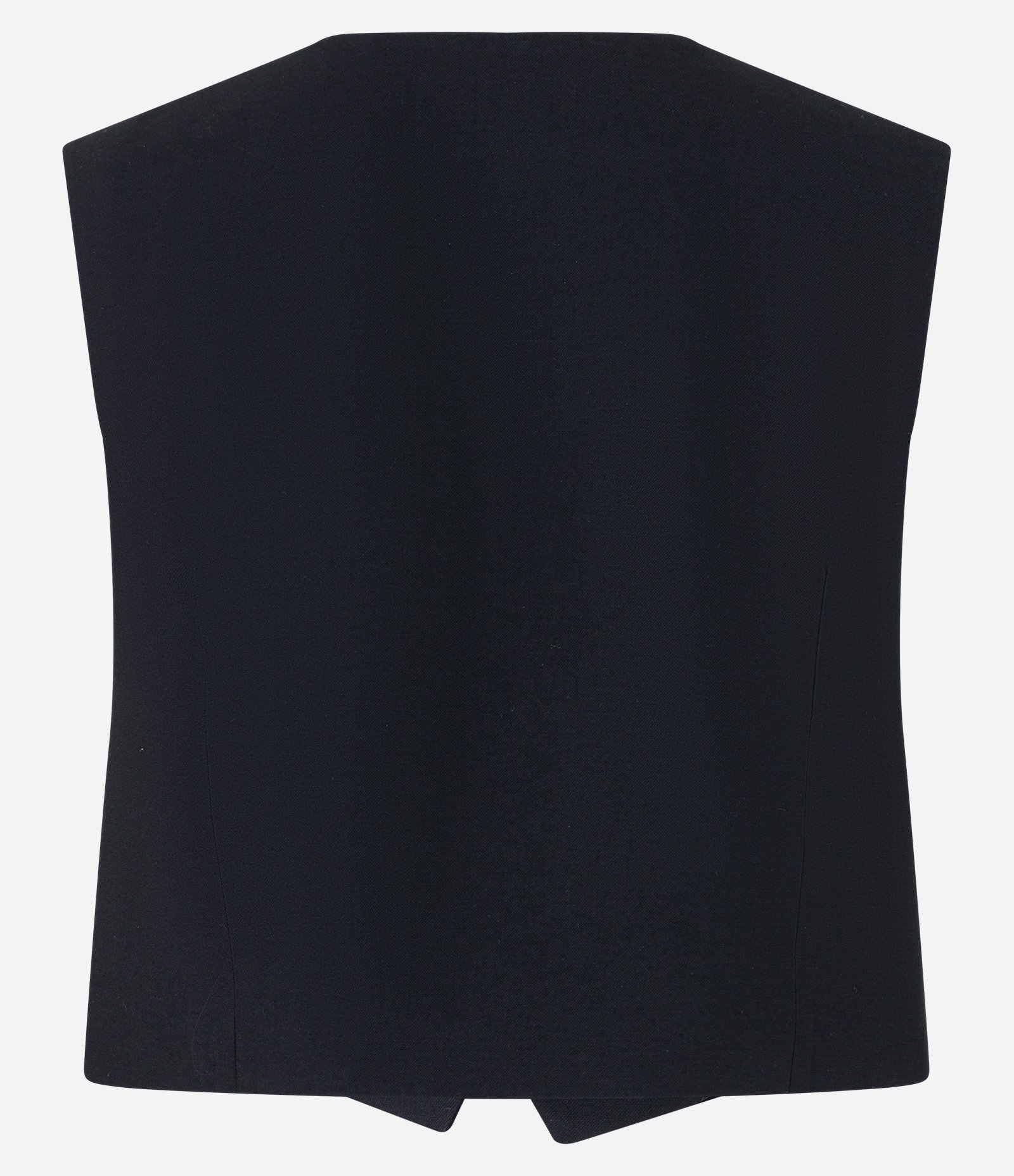 Colete Alfaiatado em Viscose com Decote V Transpassado Preto 6