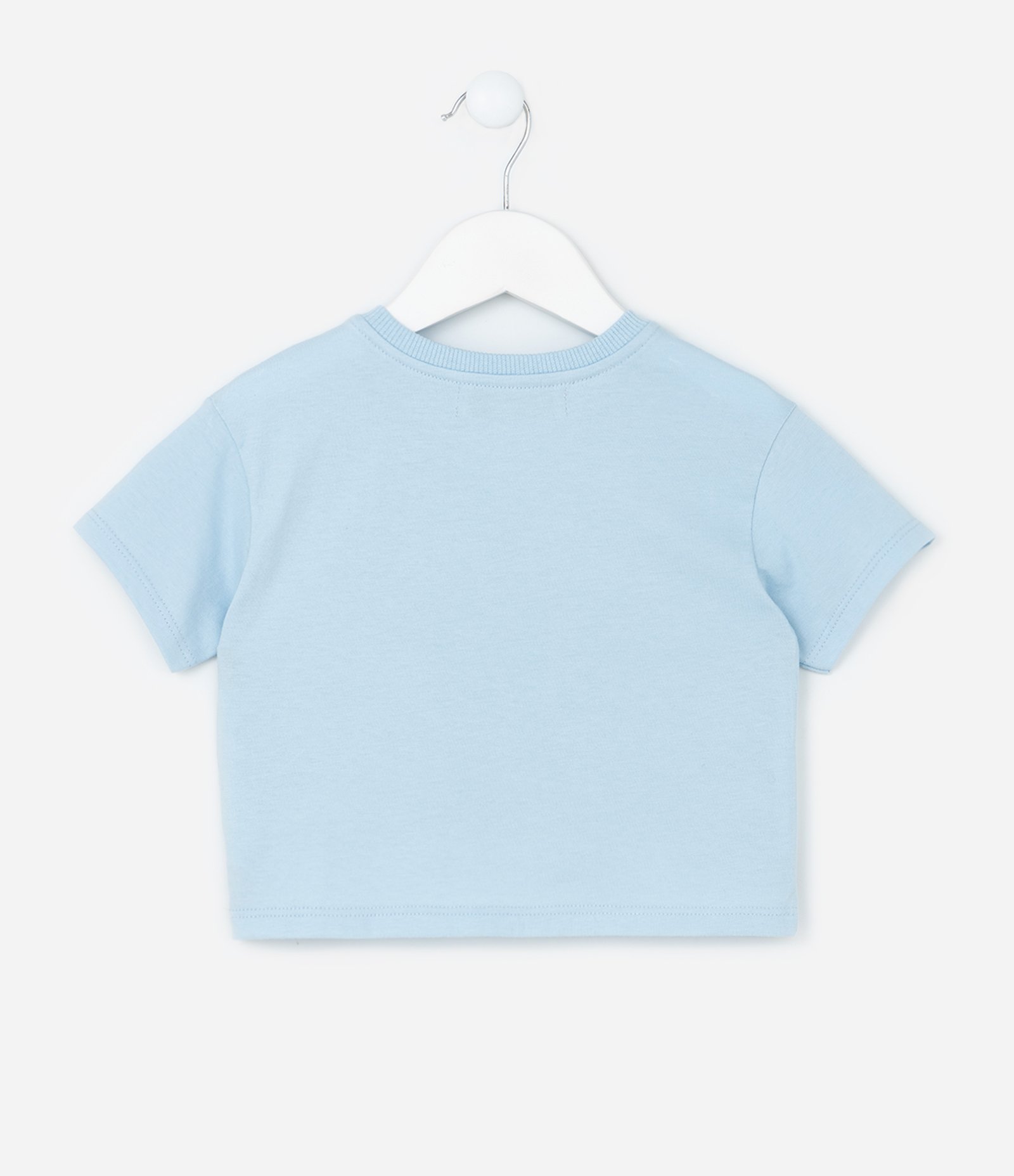 Blusa Infantil com Estampa de Coração e Lettering - Tam 1 A 5 Anos Azul 3