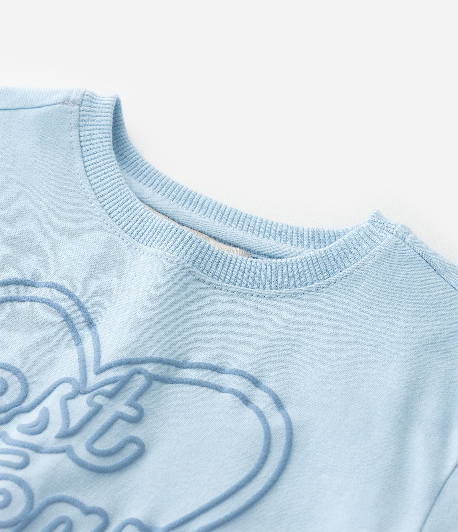 Blusa Infantil com Estampa de Coração e Lettering - Tam 1 A 5 Anos Azul 5