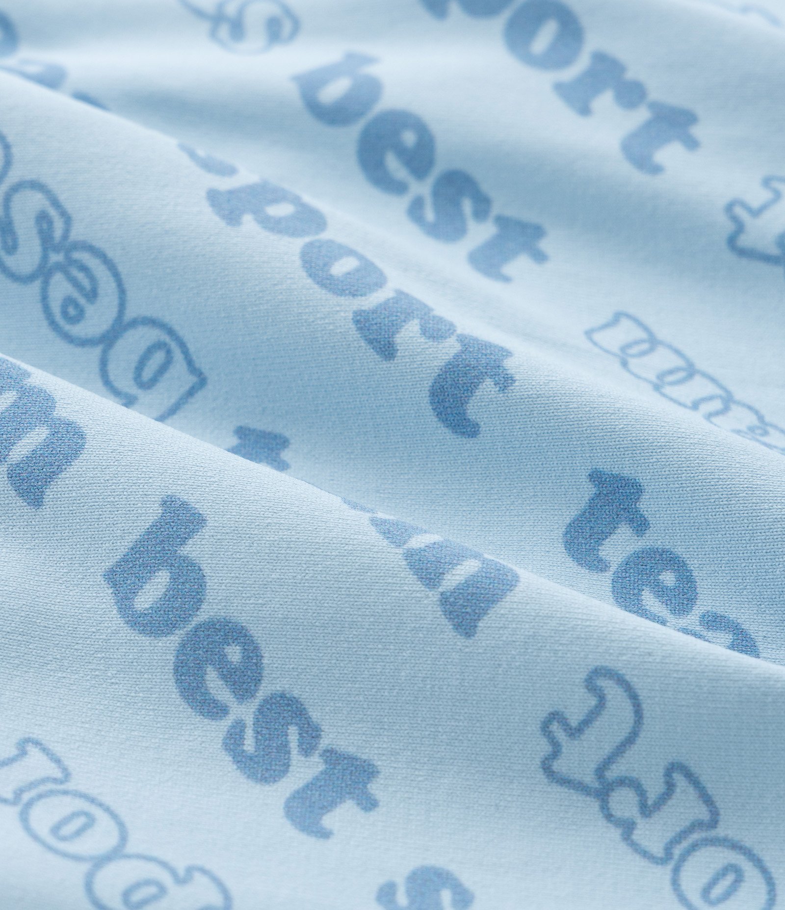 Short Saia Infantil com Pregas e Estampa Lettering - Tam 1 A 5 Anos Azul 4