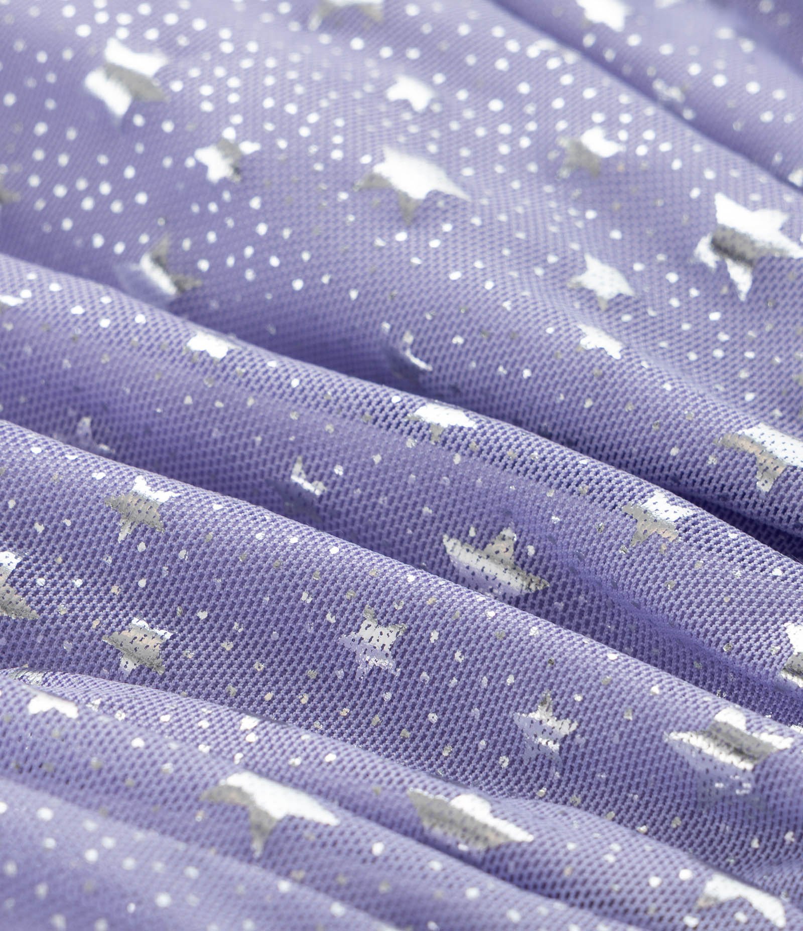 Vestido Infantil com Estampa de Estrela e Bolsinha - Tam 1 a 6 anos Roxo 5