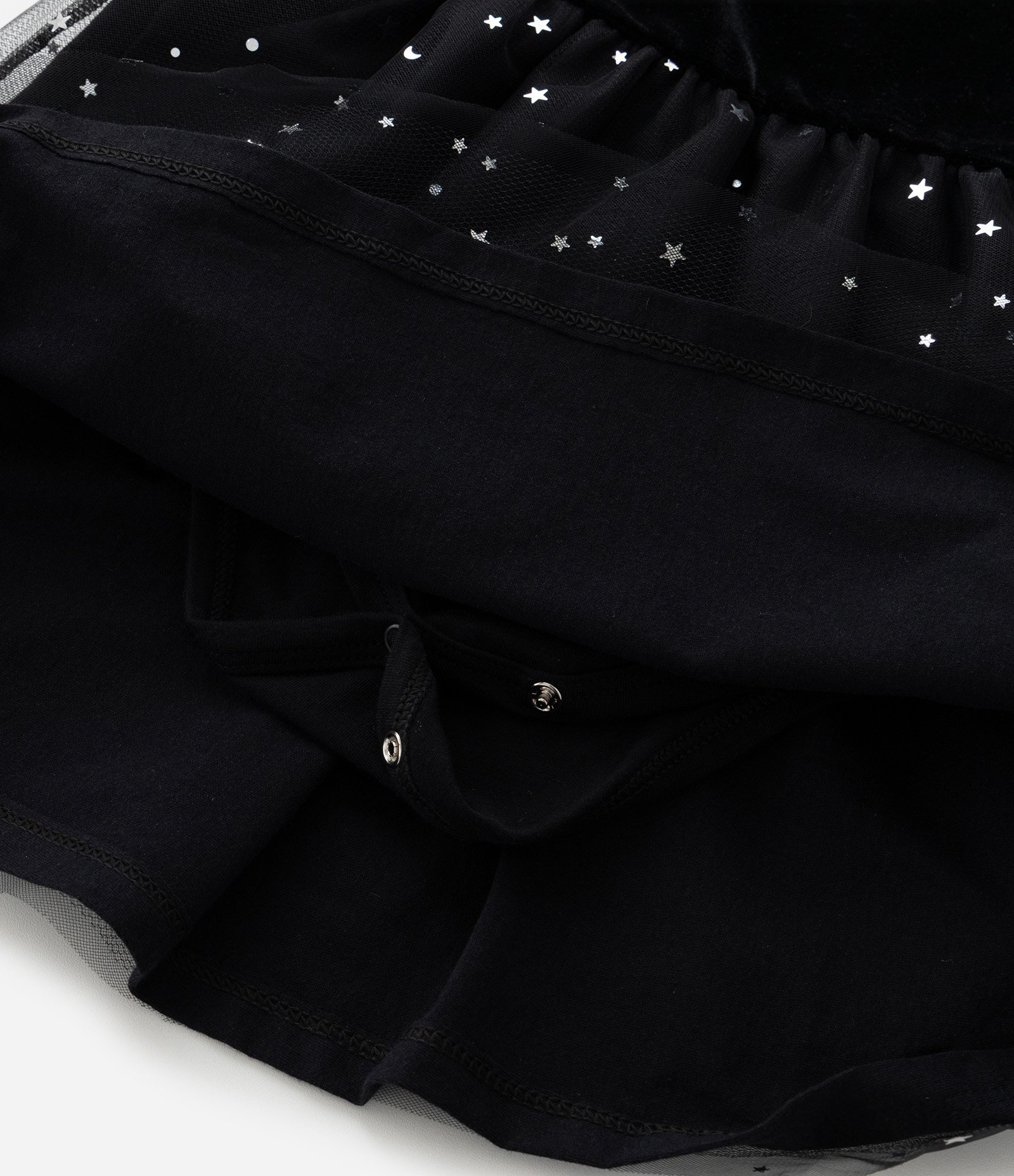 Vestido Infantil em Veludo de Gatinha - Tam 1 a 6 Anos Preto 7