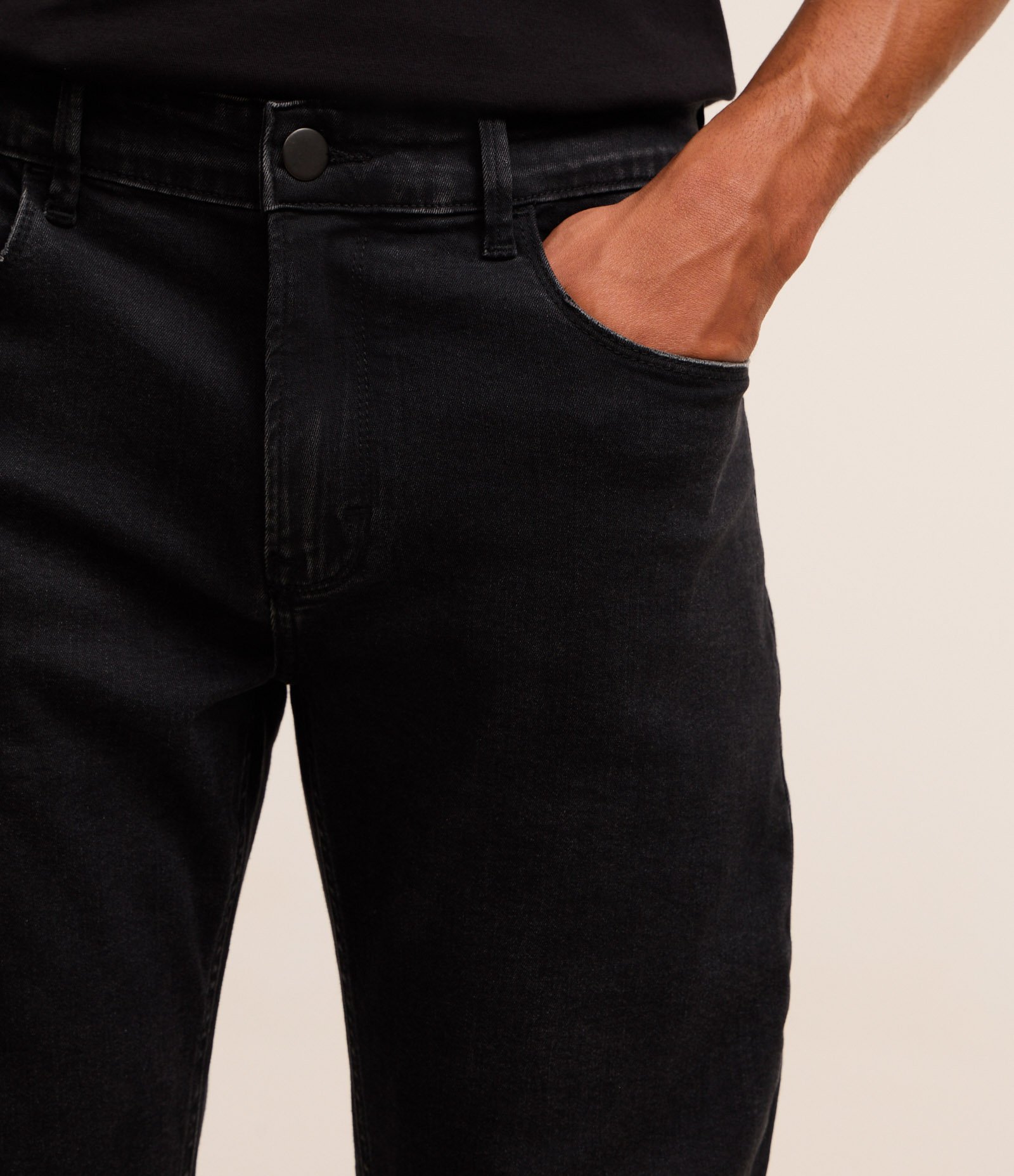Calça Slim em Jeans com Tech Denim Preto 3