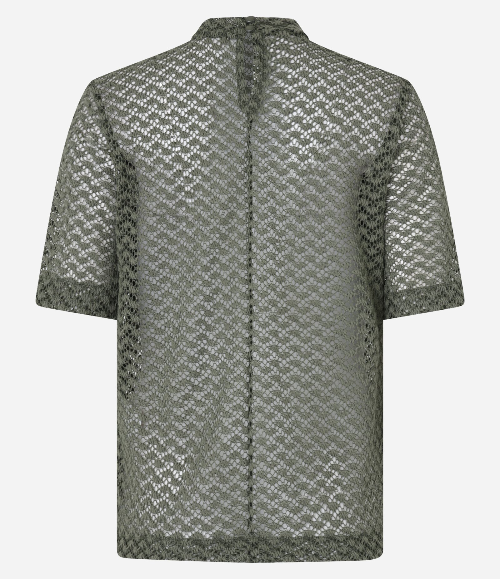 Blusa Over Texturizada em Tricô com Transparência Verde 7