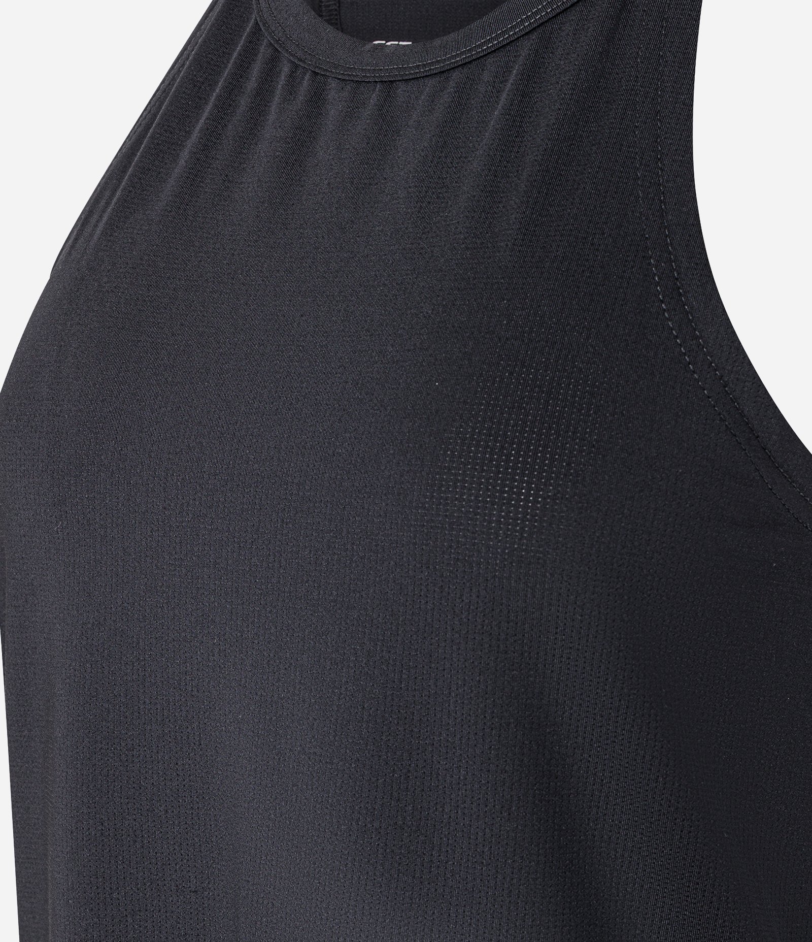 Regata Esportiva em Microfibra com Alças Finas Preto 4