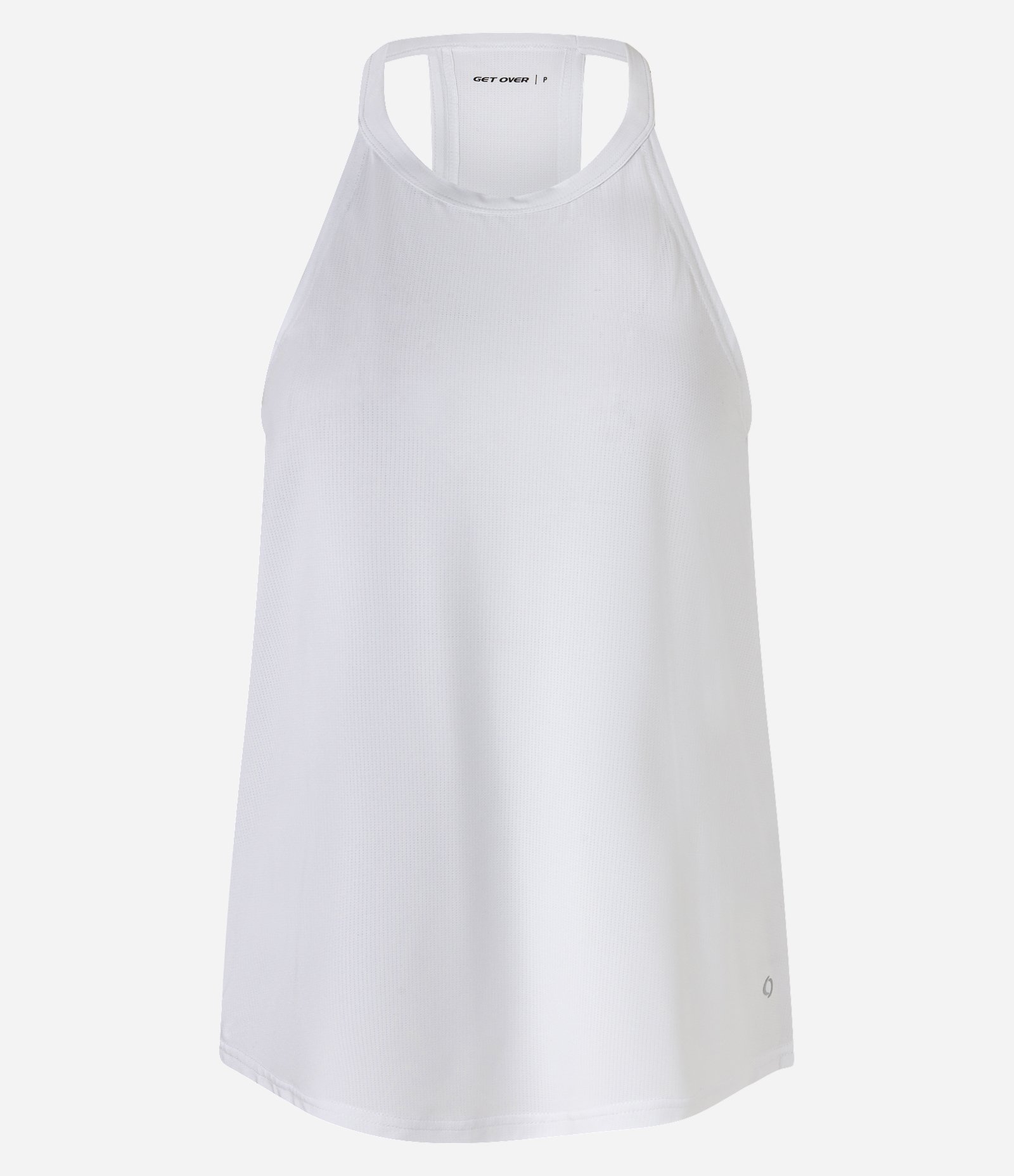 Regata Esportiva em Microfibra com Alças Finas Branco 5