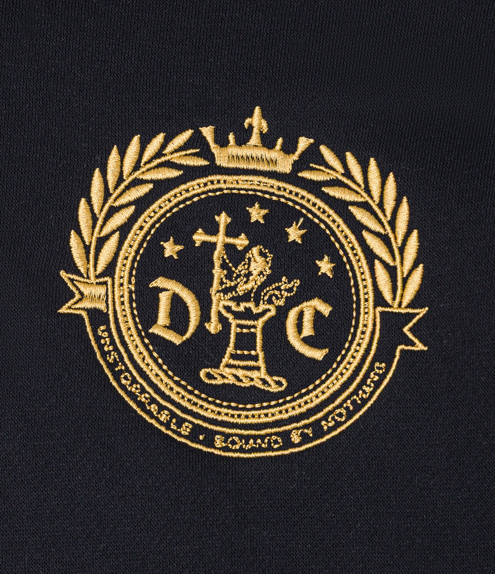 Casaco Boxy em Moletom com Felpa e Estampa Lettering com Bordados Frontais. Preto 8