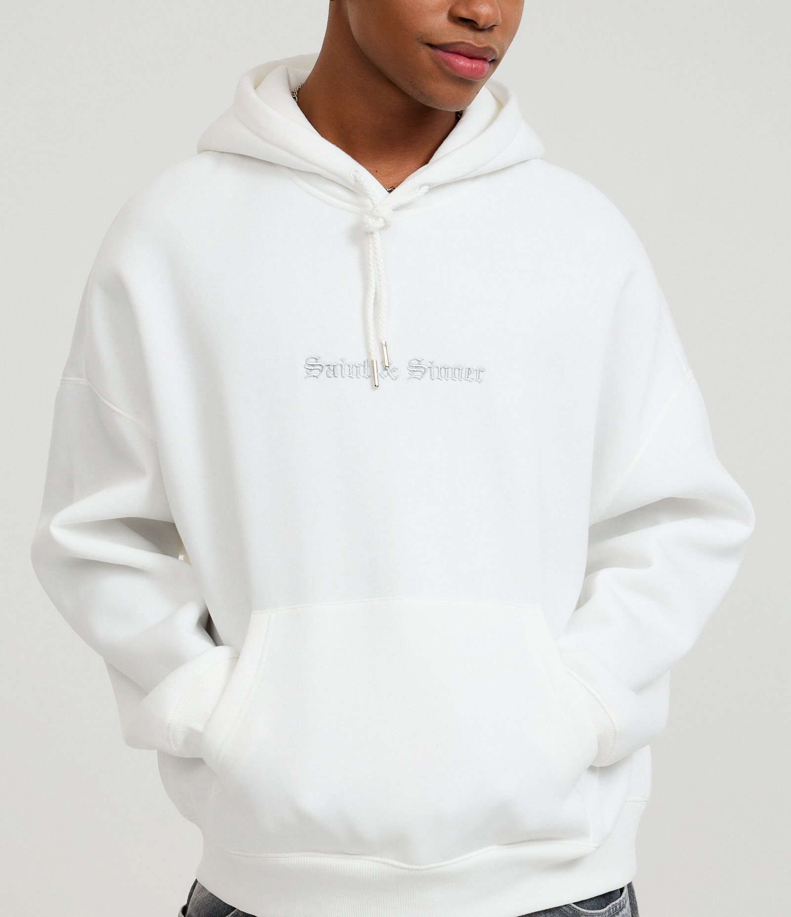 Blusão Boxy em Moletom com Felpa Branco 5