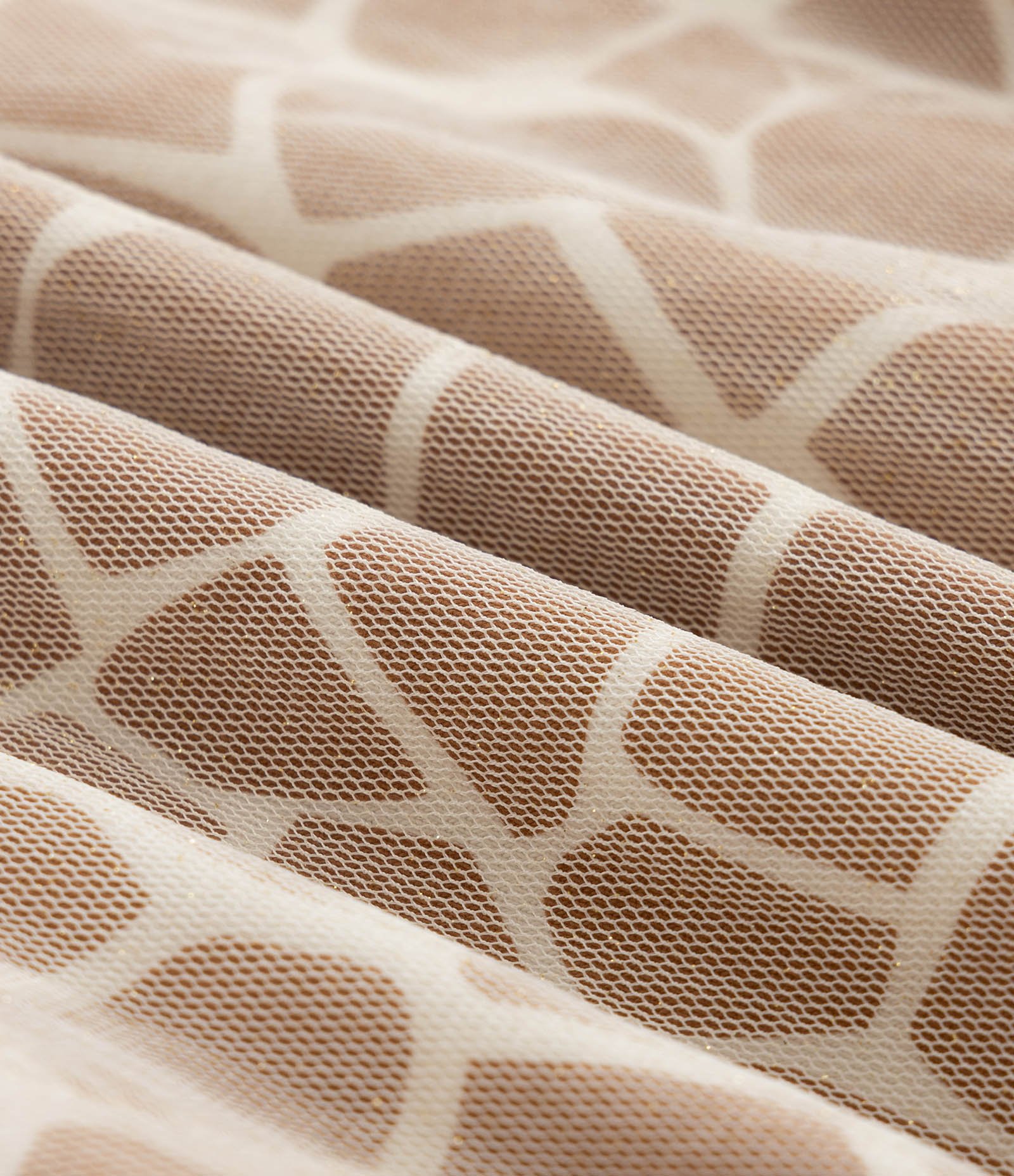 Vestido Infantil com Estampa e Tiara Girafa - Tam 1 a 6 anos Bege/Dourado 5