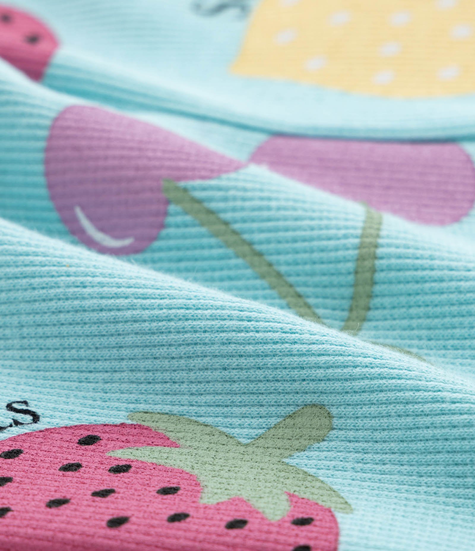 Conjunto Infantil com Estampa de Frutinhas - Tam 1 a 6 Anos Branco 8