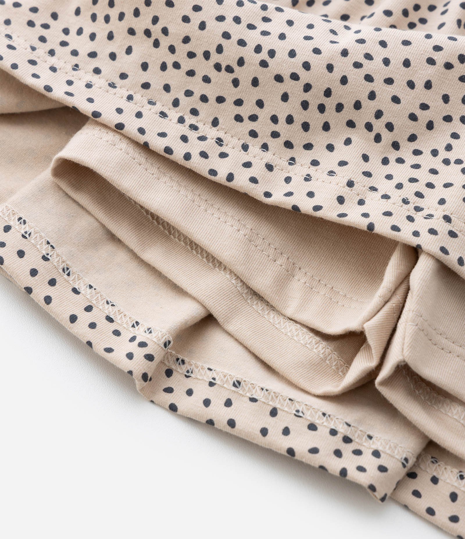 Conjunto Infantil com Estampa de Poddles - Tam1 a 6 Anos Bege 8