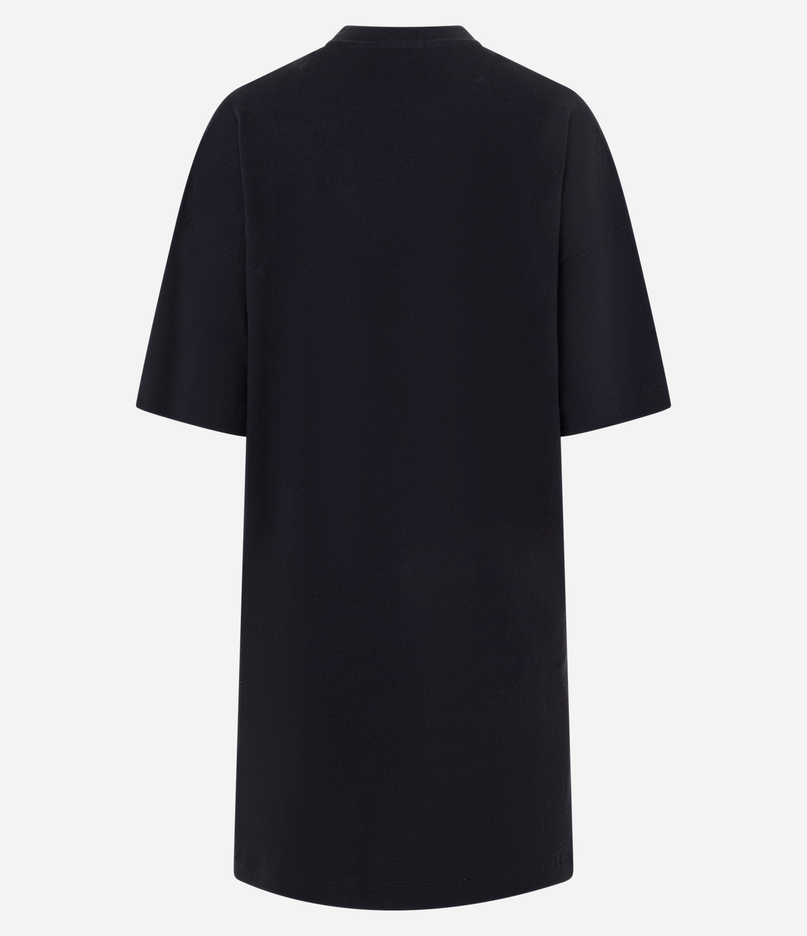 Vestido T-Shirt Básico em Algodão com Manga Curta Preto 6