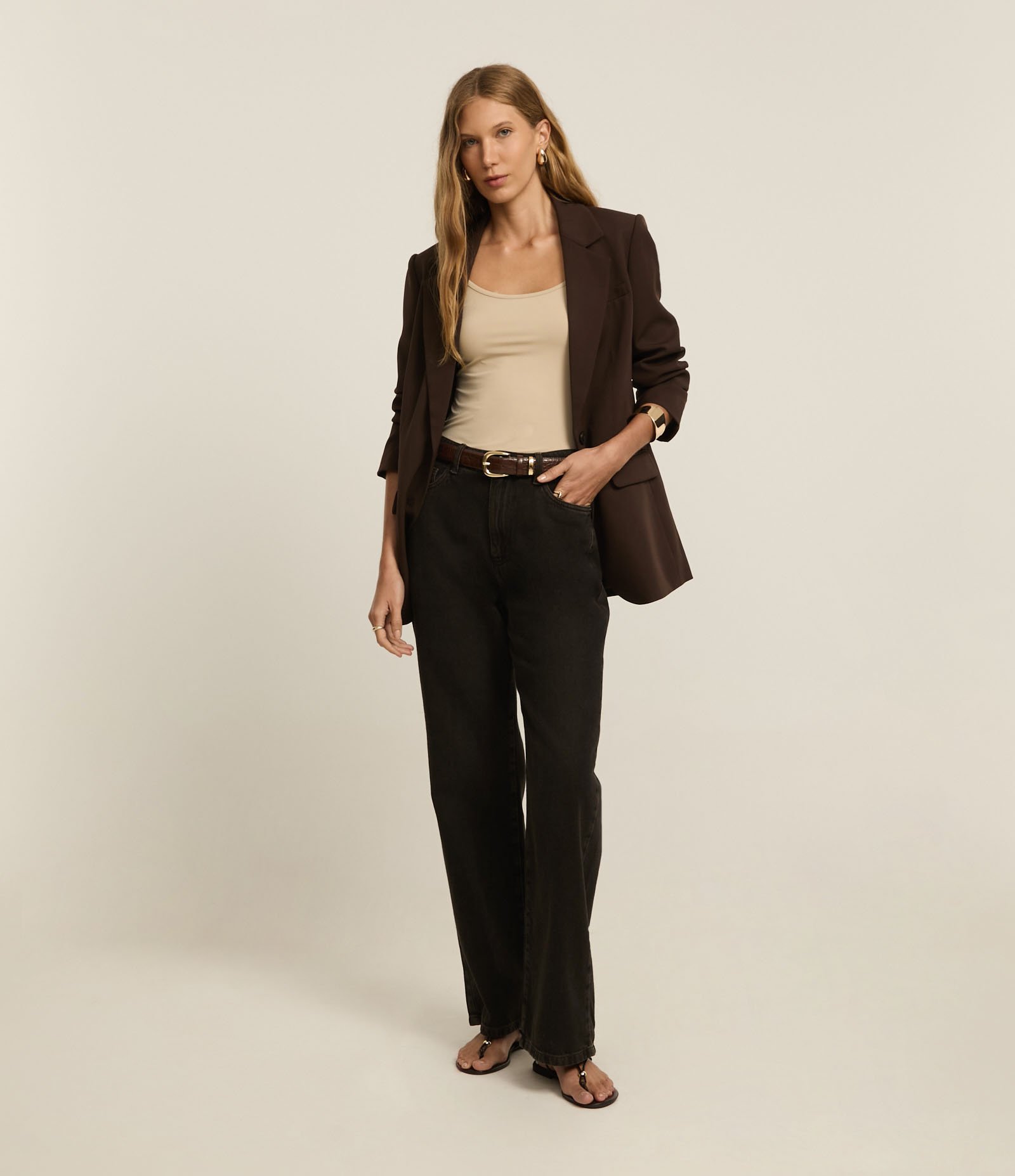 Blusa Básica em Poliamida com Alças Finas 3