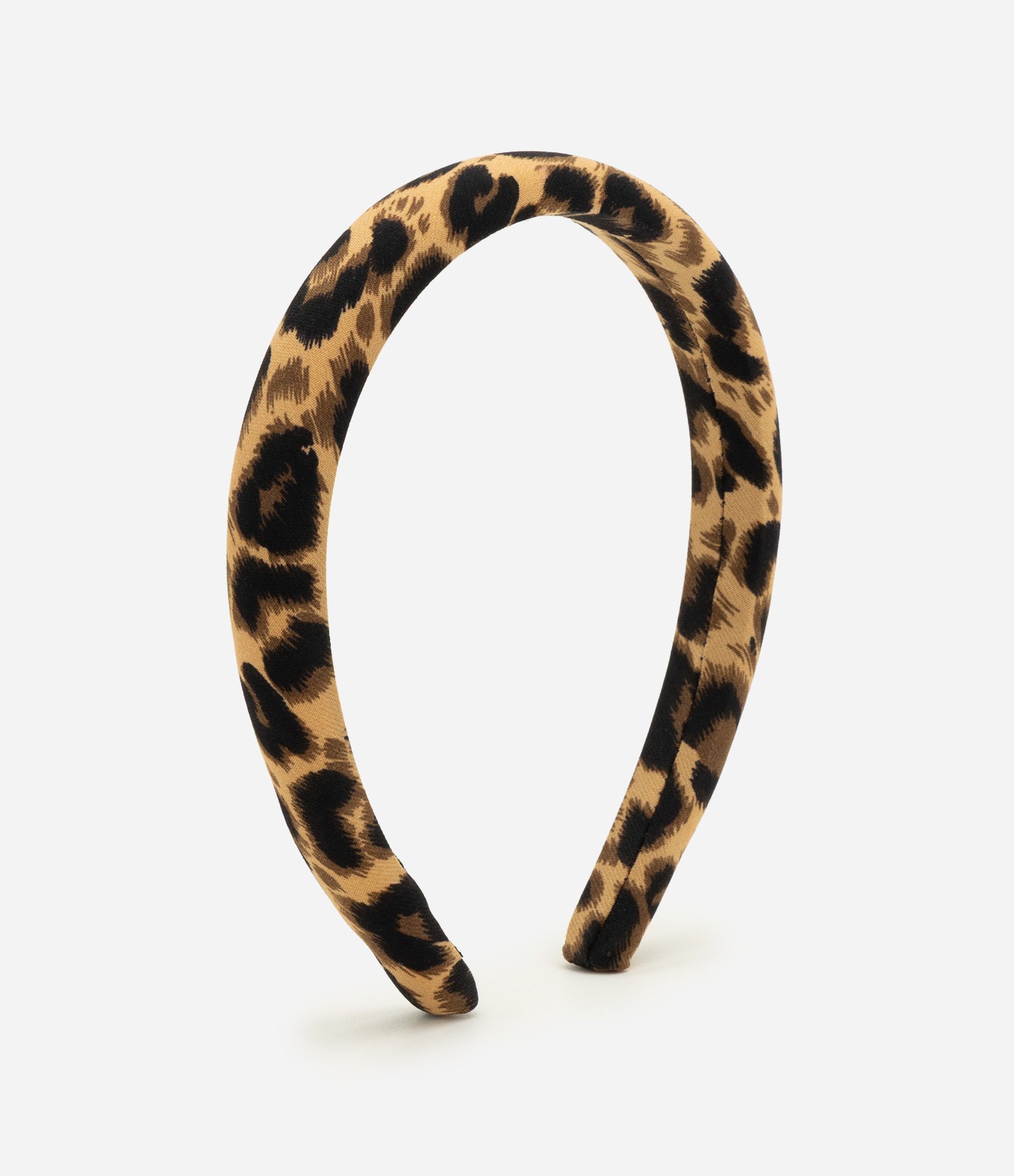 Tiara com Estampa Animal Print Marrom 1