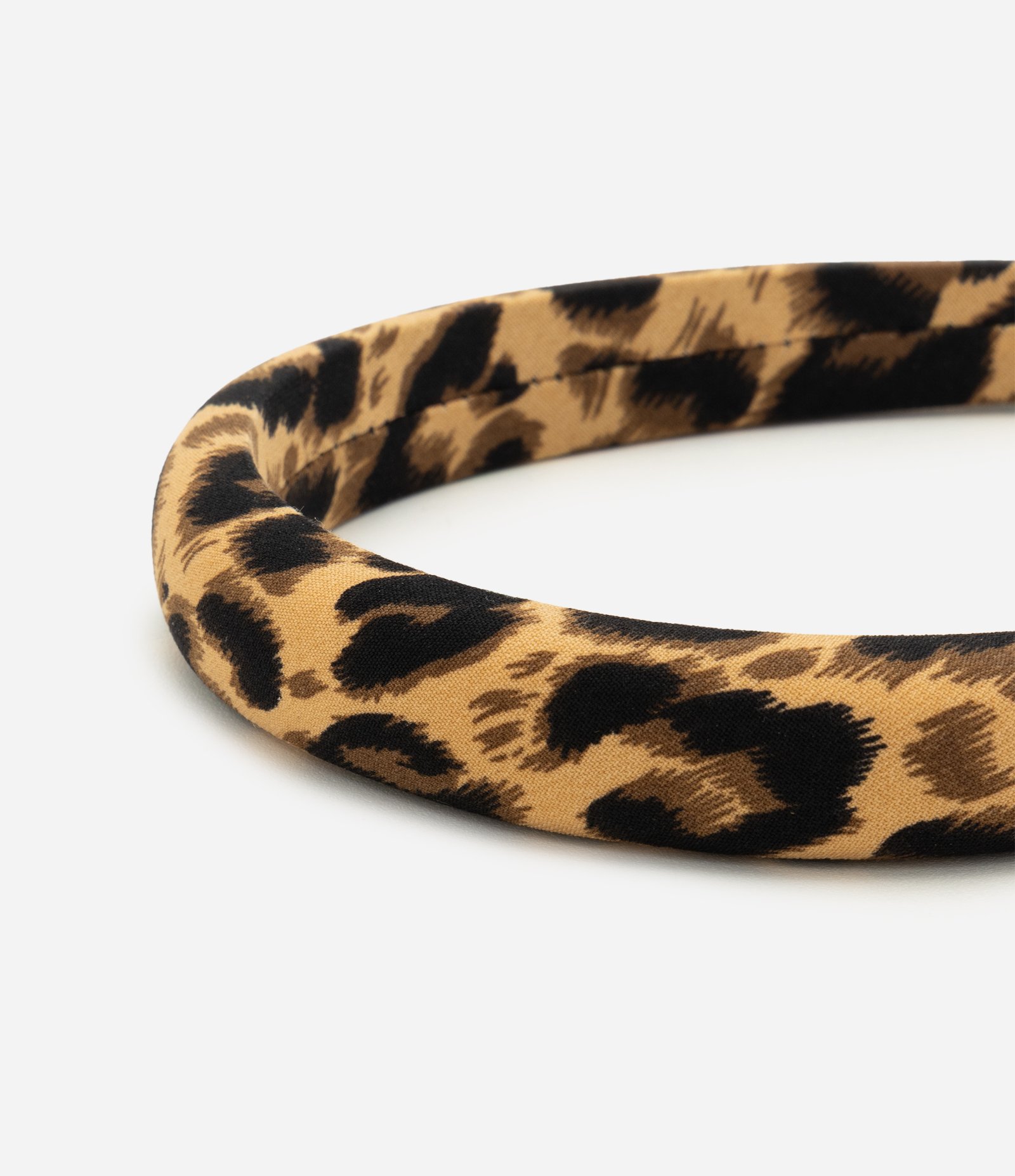 Tiara com Estampa Animal Print Marrom 2