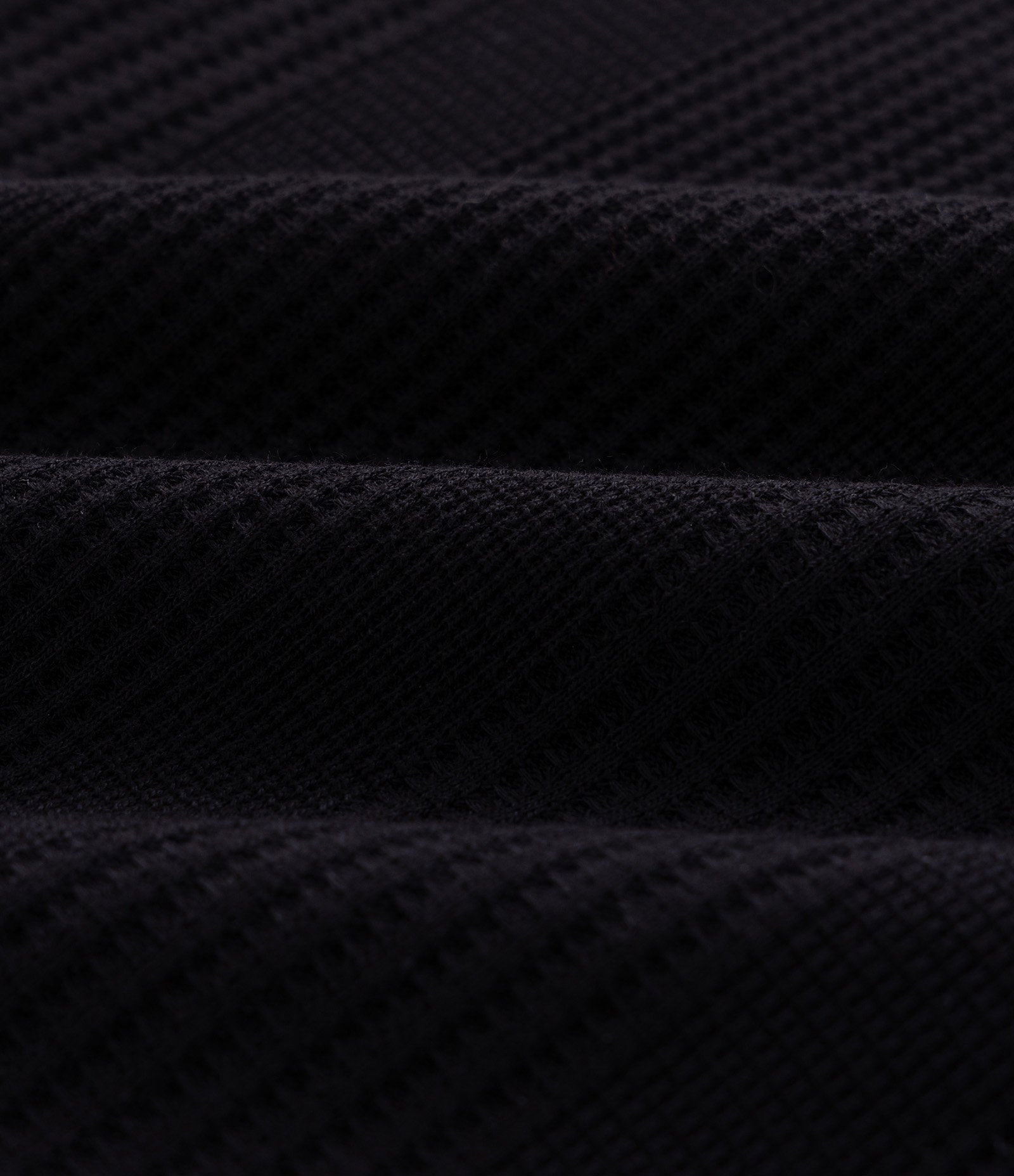 Polo Regular com Textura de Listras e Frisos Contrastantes Preto 7