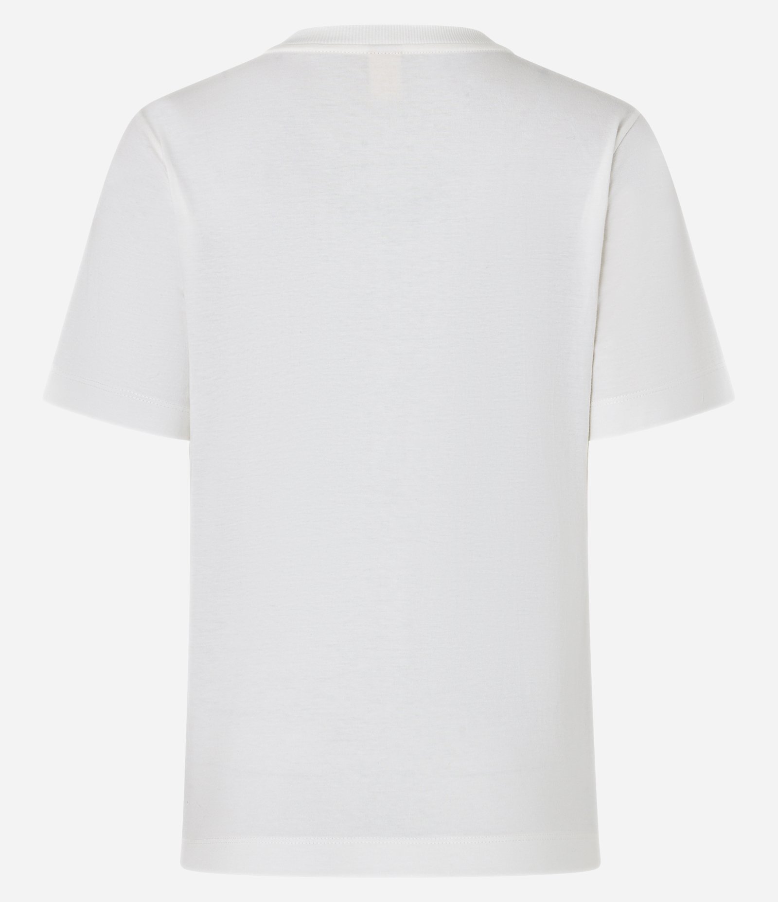 Camiseta em Algodão com Bordado Floral e Gola Redonda Branco 7