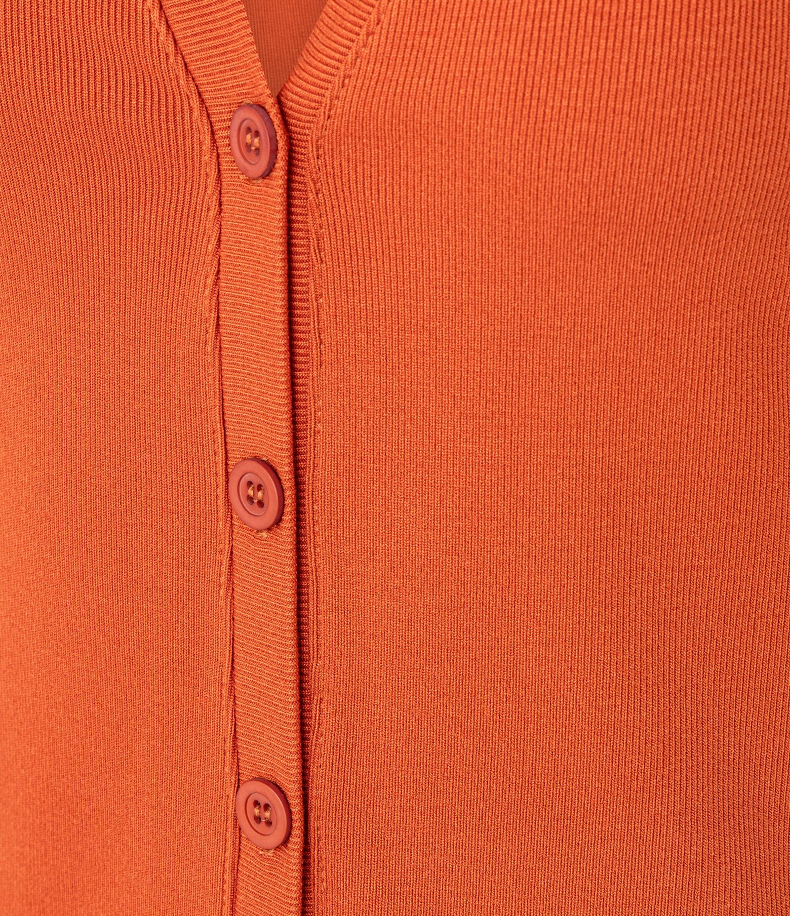 Blusa Colete Canelada em Ribana com Abotoamento Laranja 8