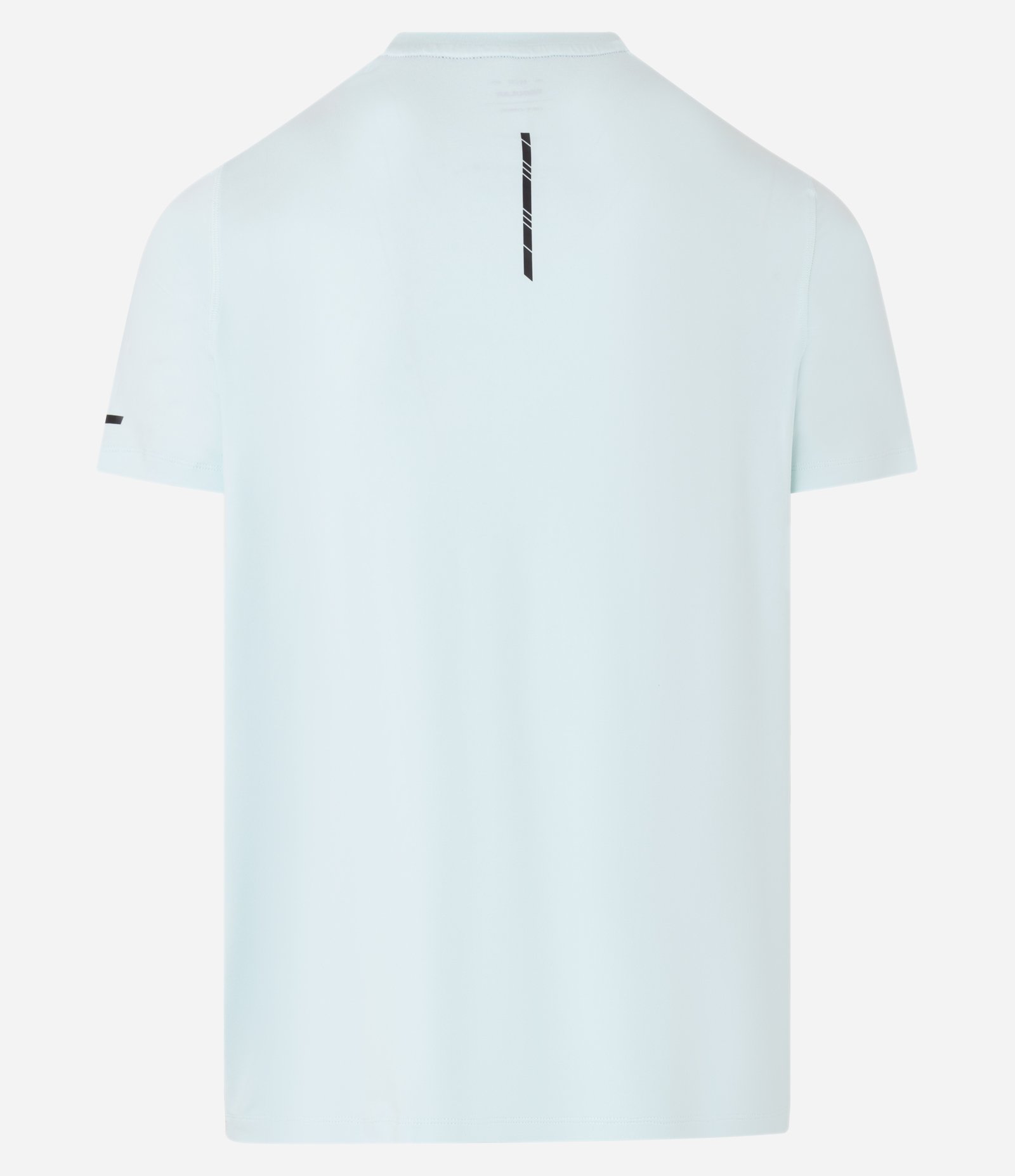 Camiseta Regular Esportiva em Tecnologia Dry com Etiqueta na Barra Azul claro 8